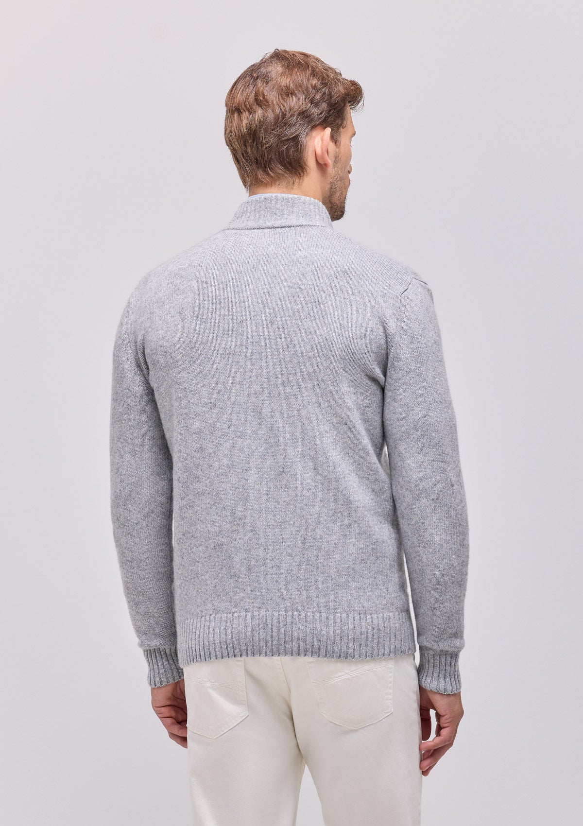 Cashmere Blend Button-Up Cardigan |4874|