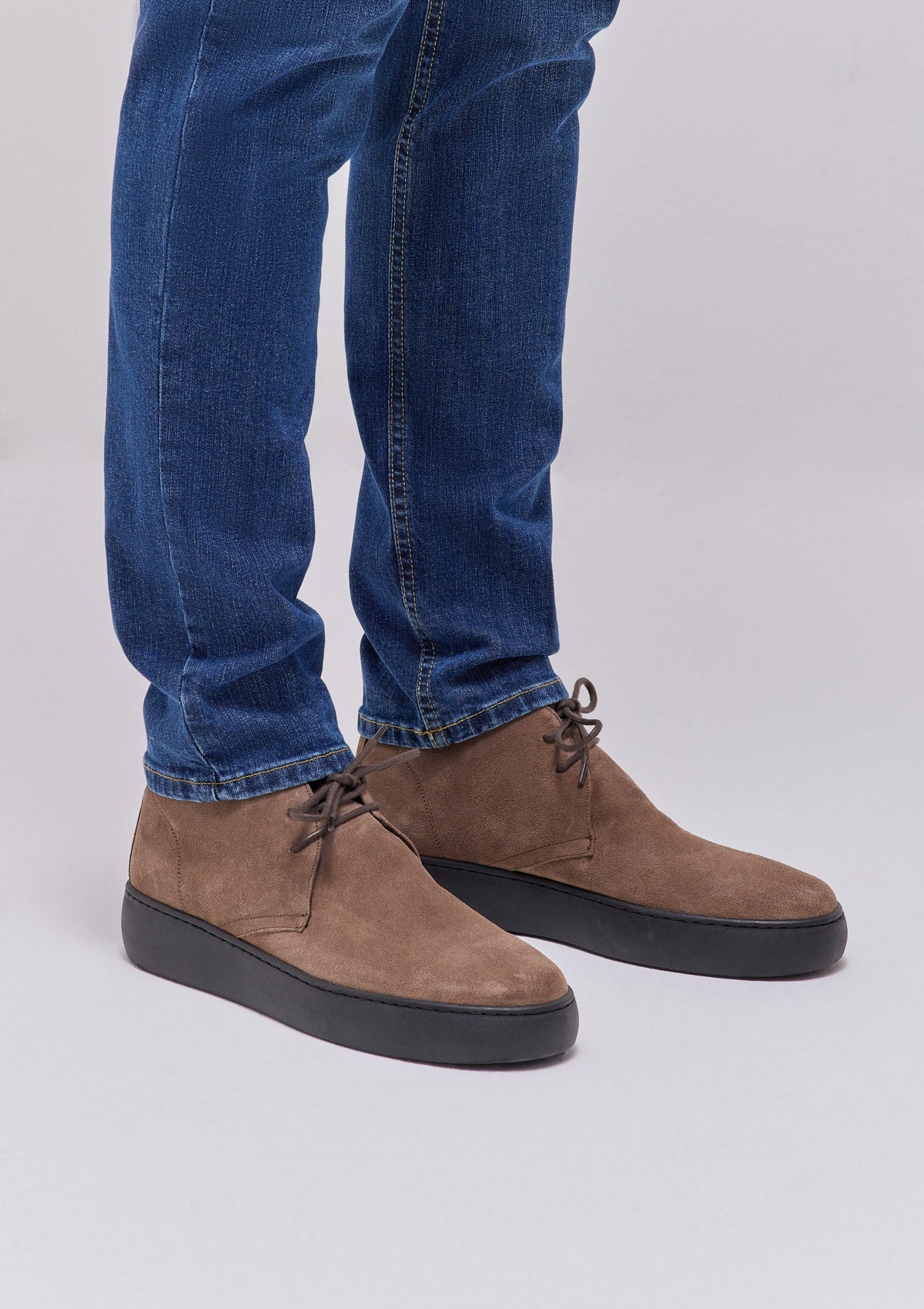 SCARPA POLACCHINA, FONDO ALTO IN CAMOSCIO |4823|