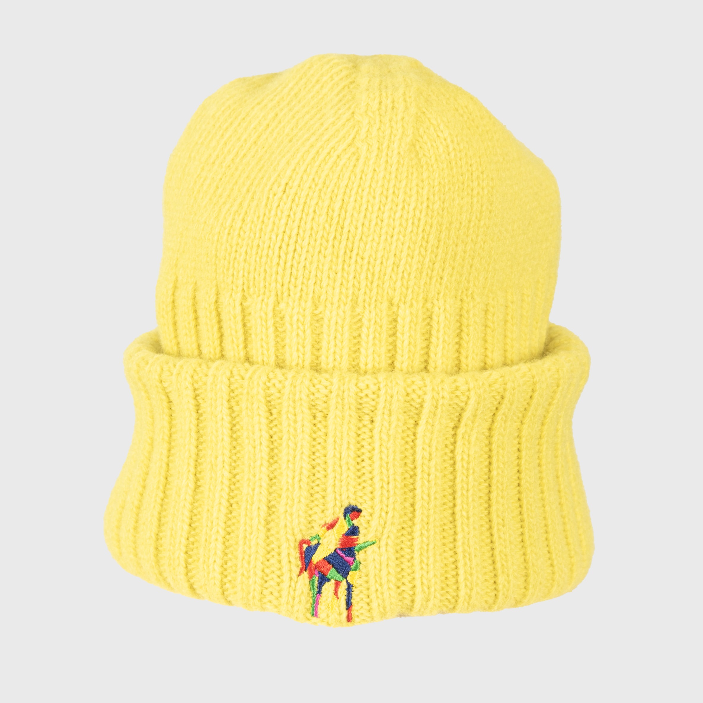 Berretto Rodrigo + Lodola 100% lana vergine maglia a coste