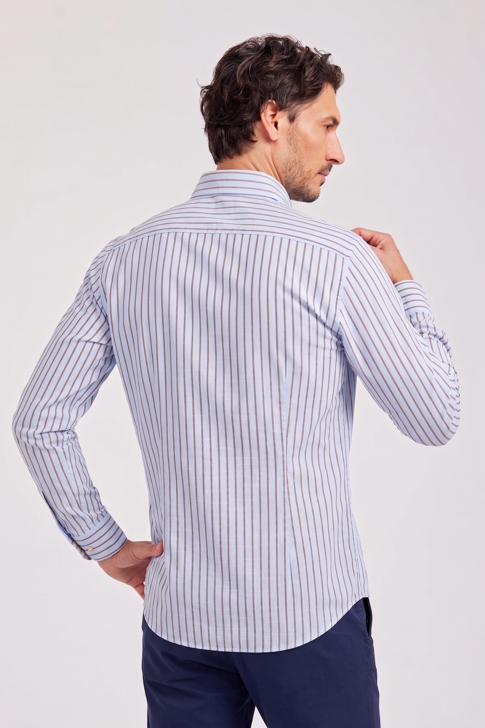 CAMICIA COLLO BUTTON DOWN IN PURO COTONE