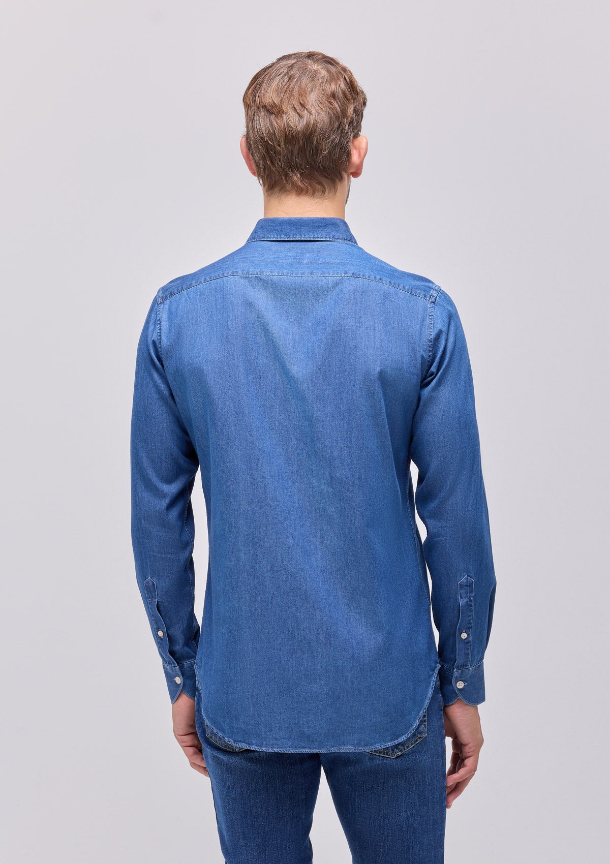 CAMICIA COLLO FRANCESE JEANS |4915|
