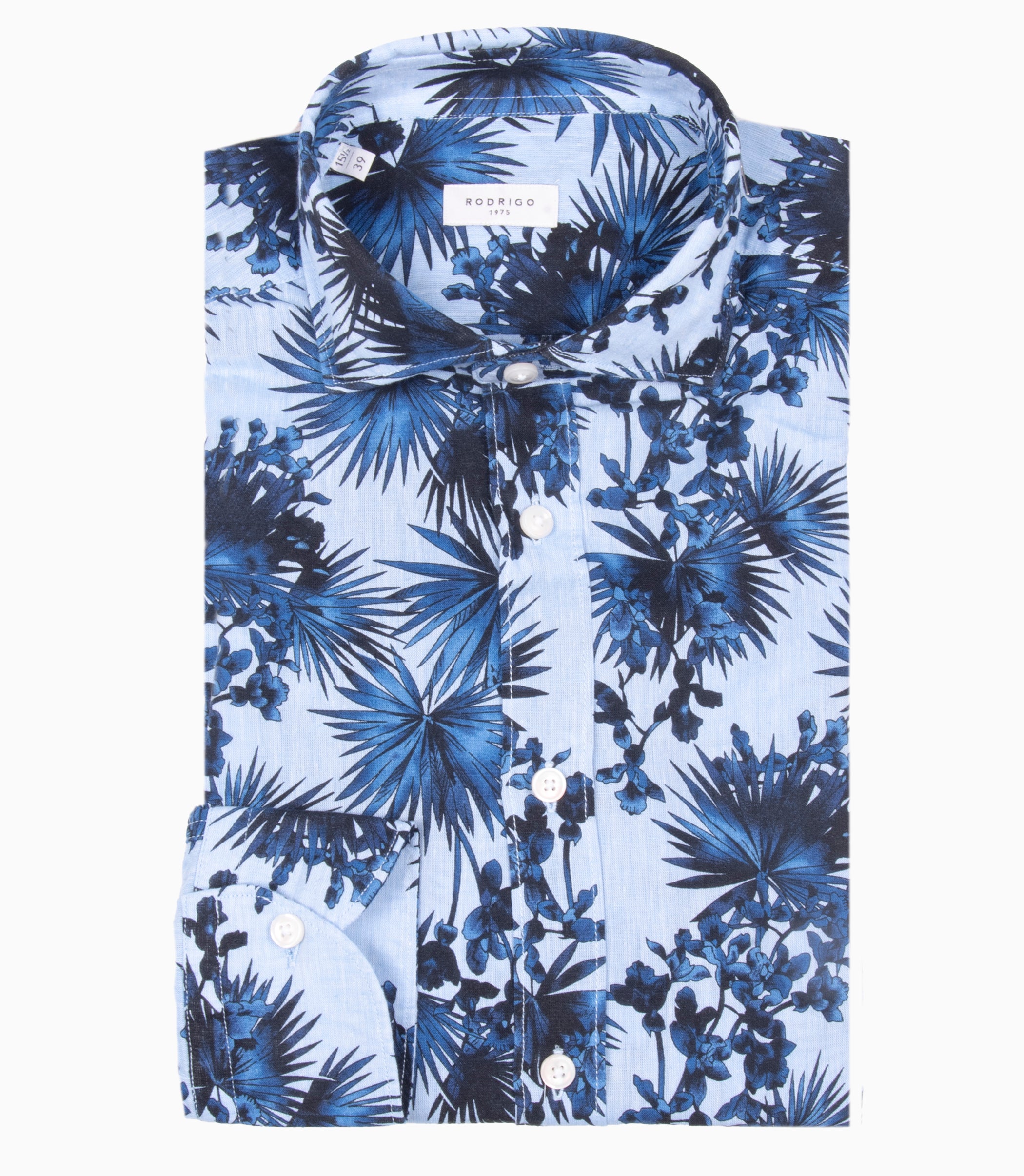 CAMICIA COLLO FRANCESE COTONE STAMPATO