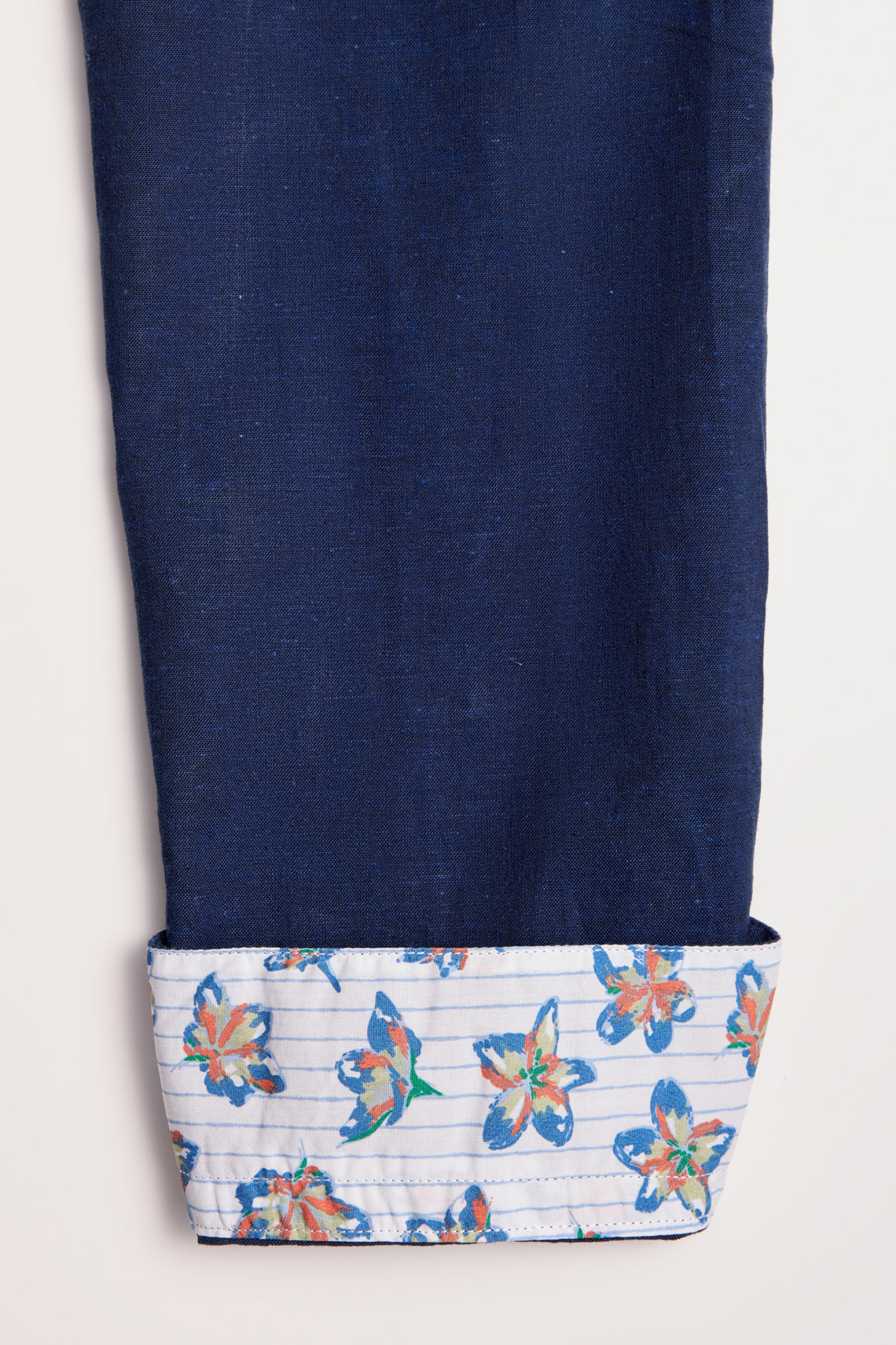 CAMICIA COLLO COREANO MISTO LINO