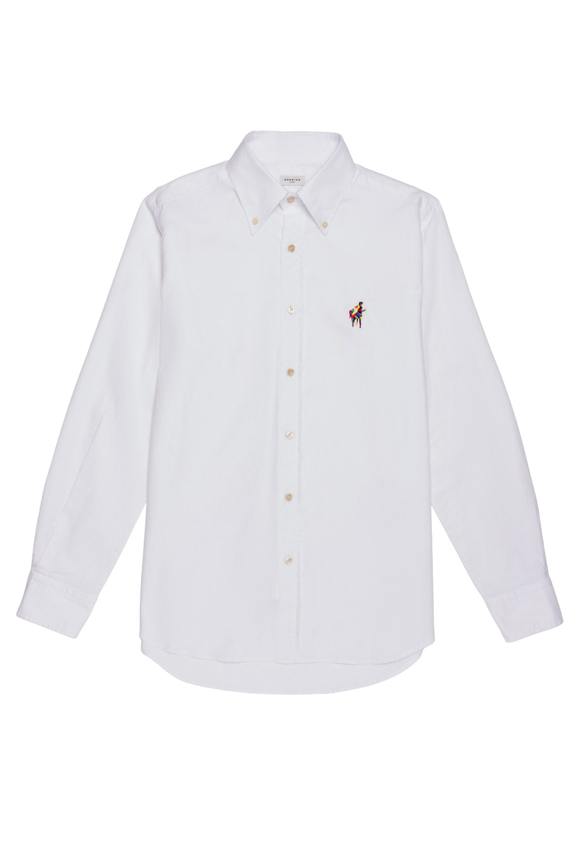 Camicia oxford con ricamo centauro