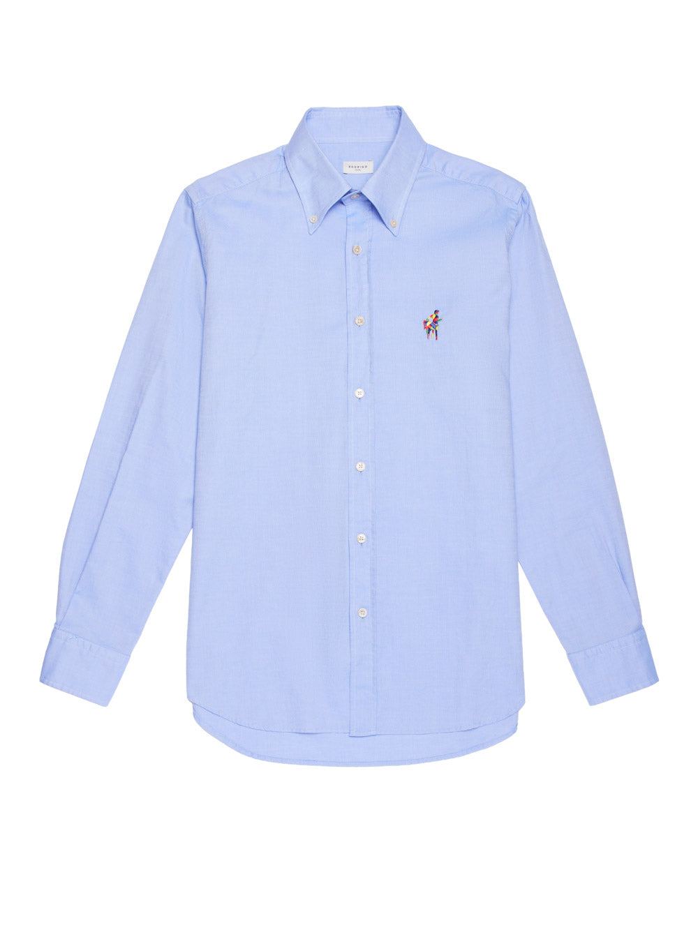 Camicia oxford con ricamo centauro