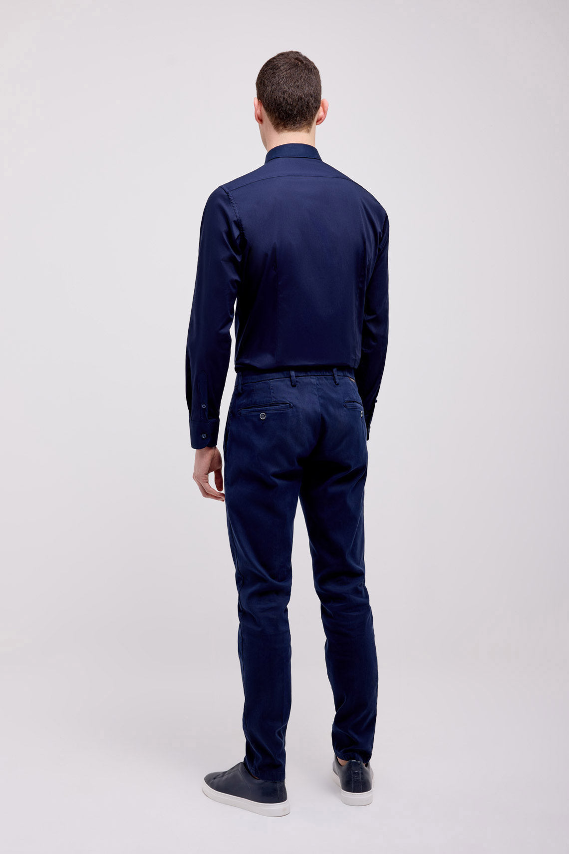 Camicia in popeline di cotone stretch