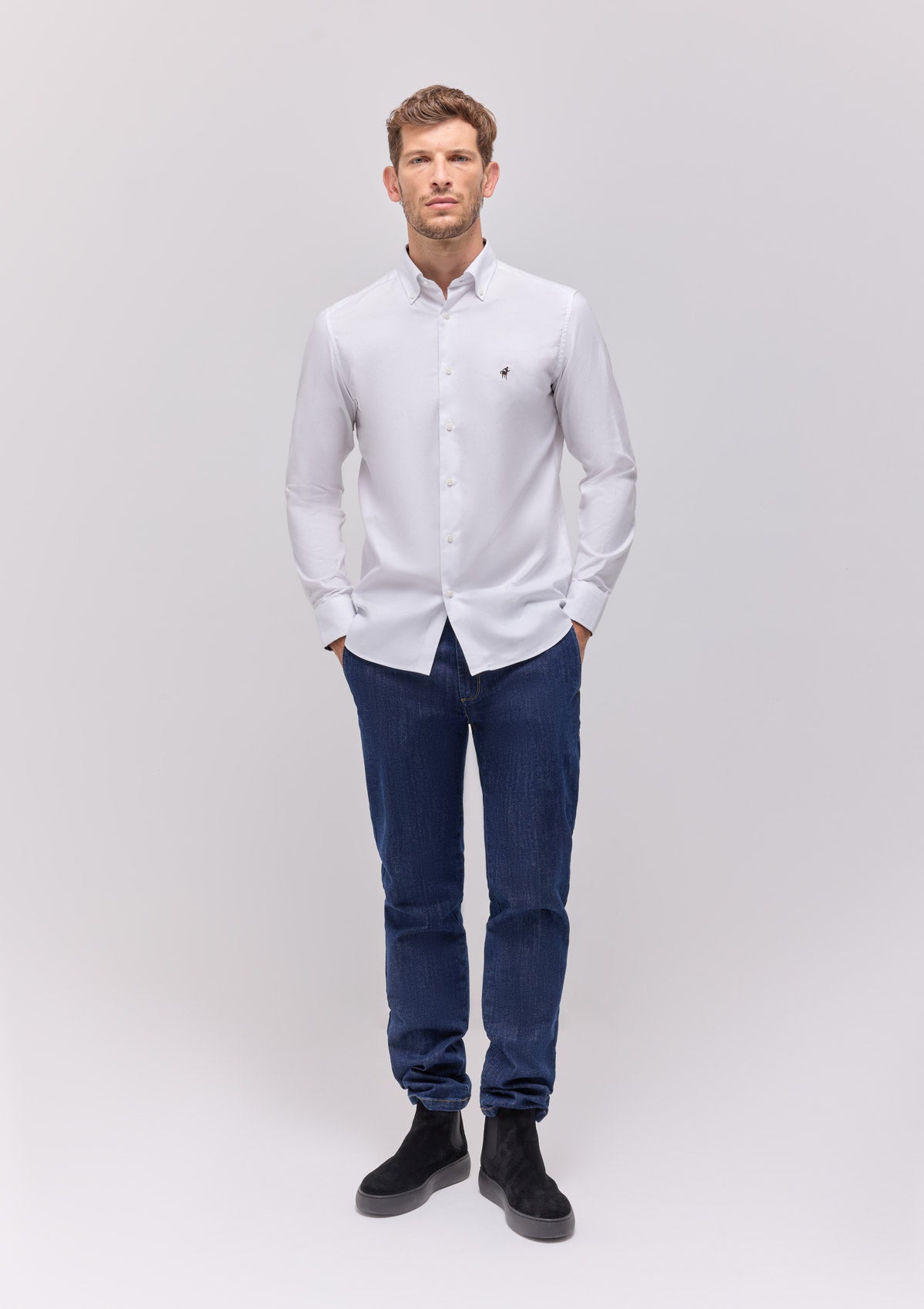CAMICIA COLLO BUTTON DOWN IN OXFORD |4920|
