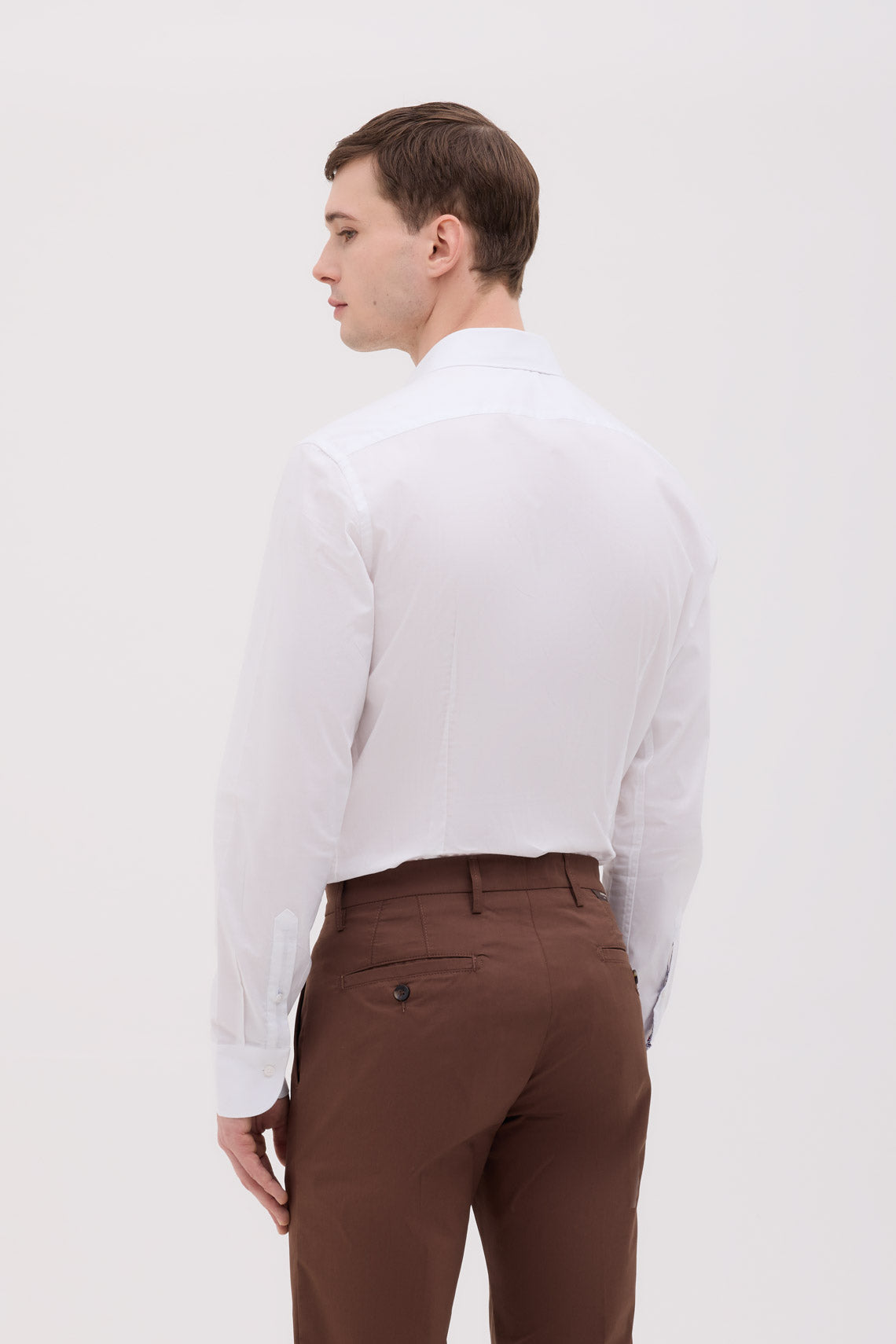 CAMICIA COLLO SEMIFRANCESE IN TESSUTO ZEPHIR