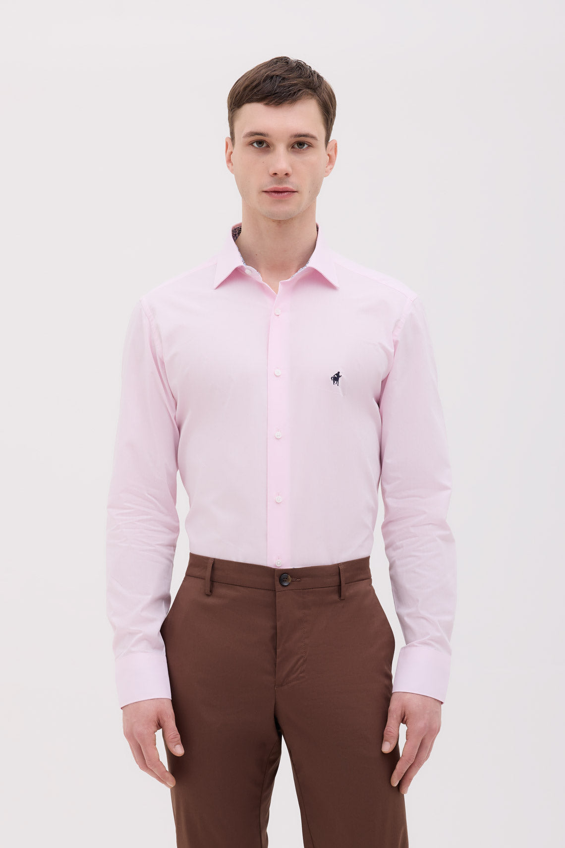 CAMICIA COLLO SEMIFRANCESE IN TESSUTO ZEPHIR