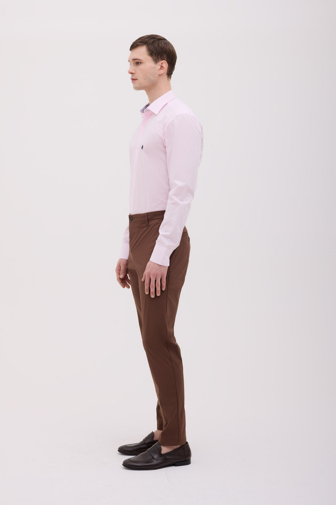 CAMICIA COLLO SEMIFRANCESE IN TESSUTO ZEPHIR