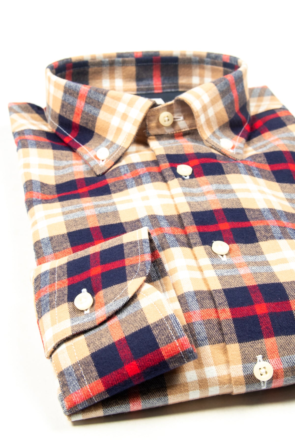 CAMICIA COLLO BUTTON DOWN FLANELLA A QUADRI