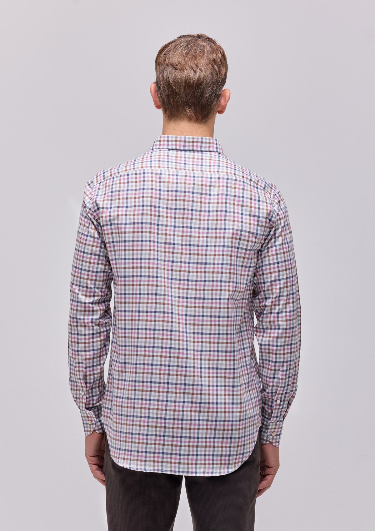 CAMICIA COLLO FRANCESE A QUADRI |4922|