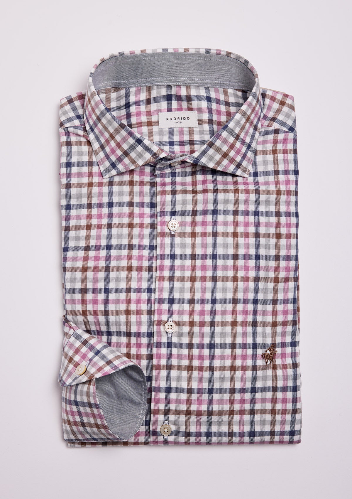 CAMICIA COLLO FRANCESE A QUADRI |5189|