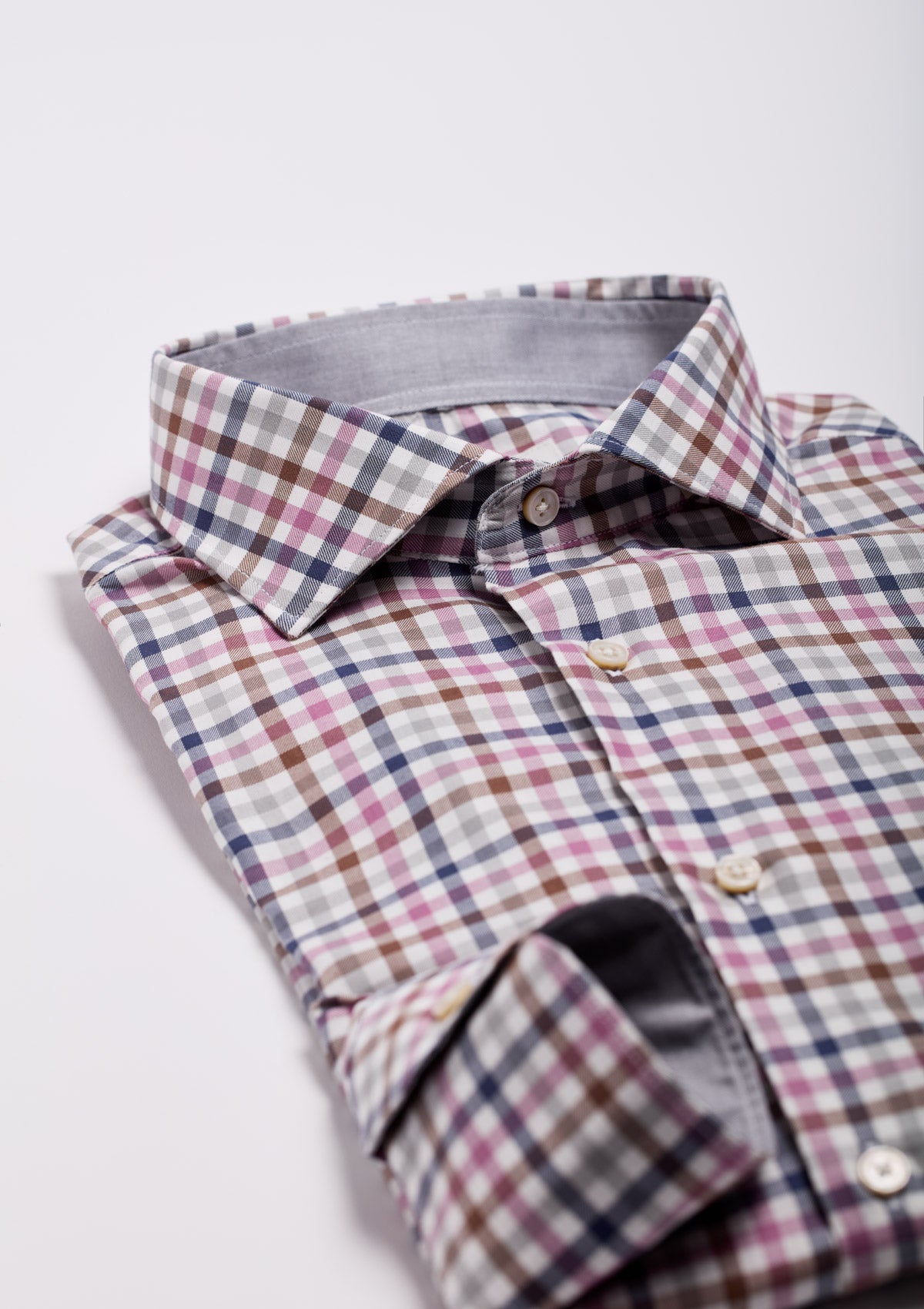 CAMICIA COLLO FRANCESE A QUADRI |5278|