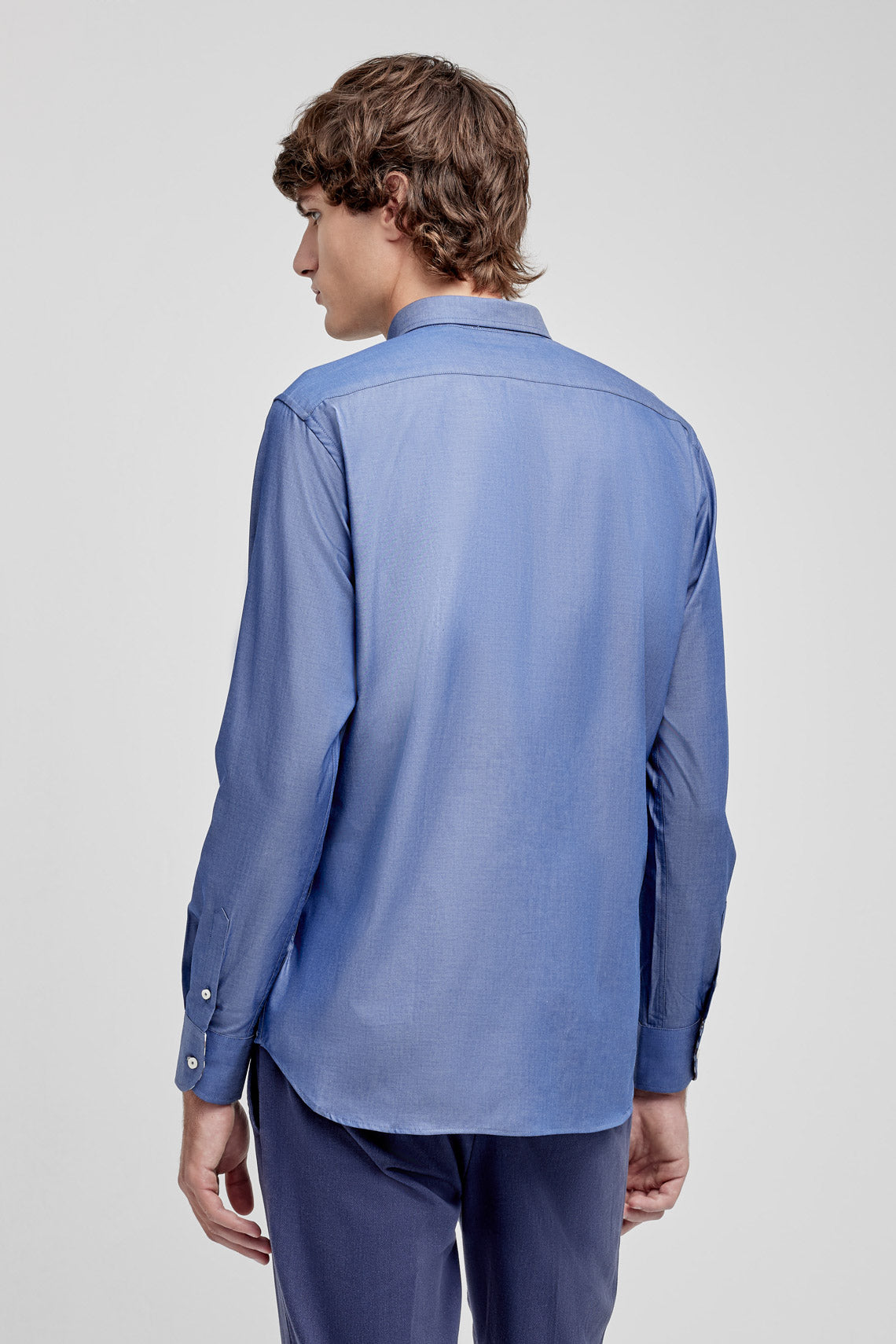 CAMICIA  COLLO BUTTON DOWN CONTRASTI |5738|