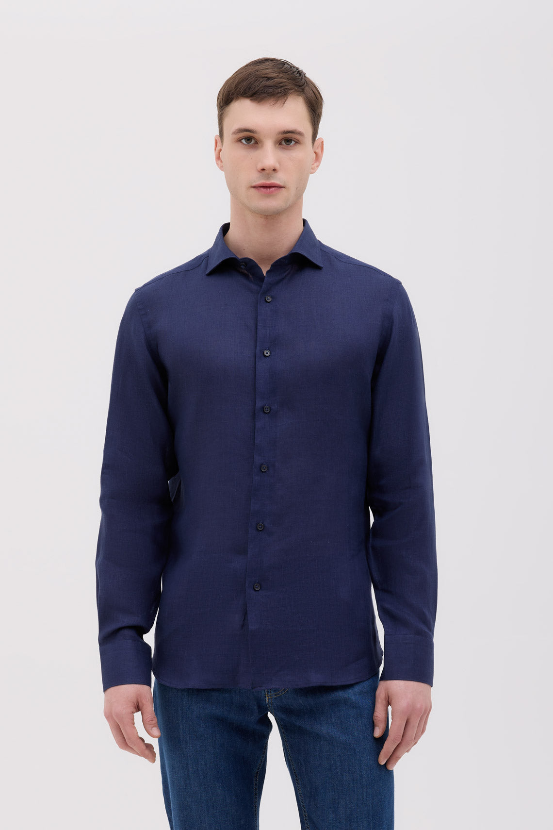 CAMICIA COLLO FRANCESE IN PURO LINO