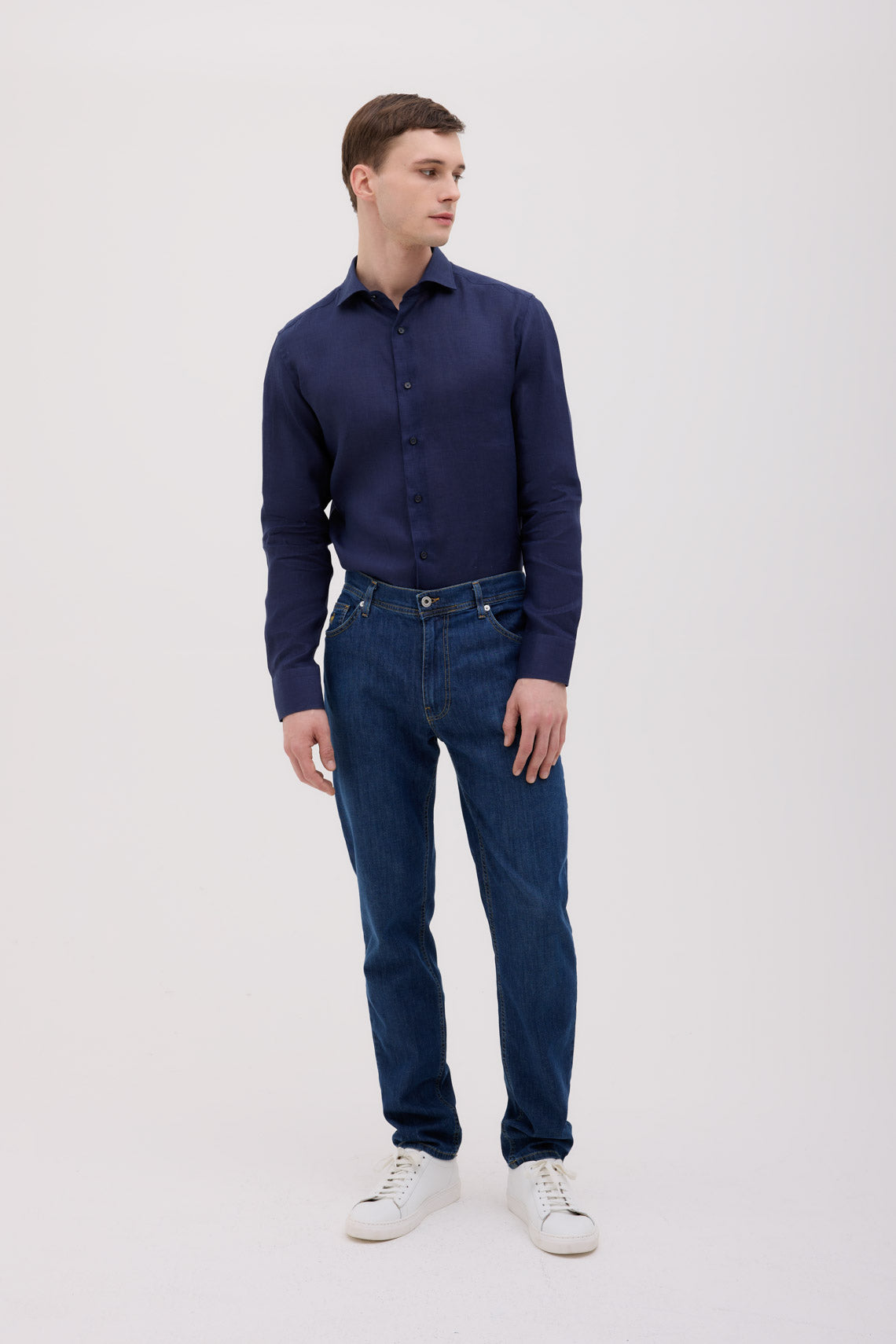 CAMICIA COLLO FRANCESE IN PURO LINO