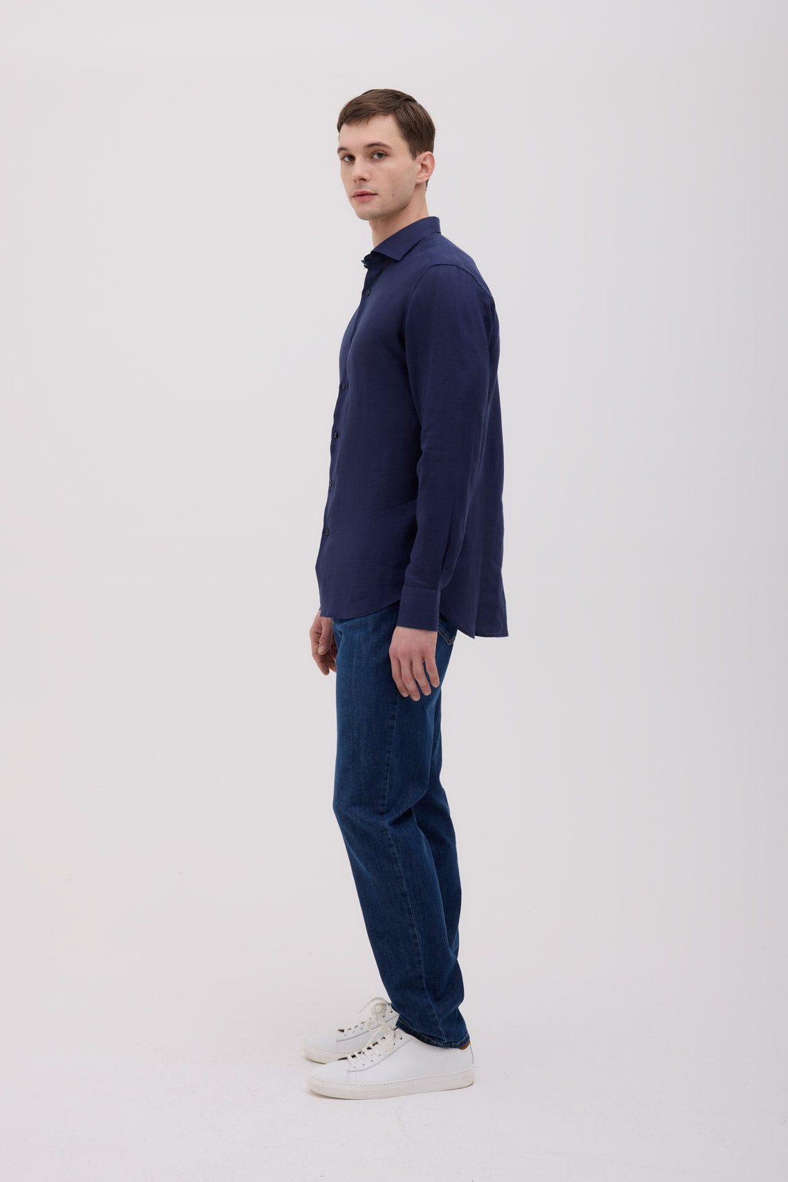 CAMICIA COLLO FRANCESE IN PURO LINO