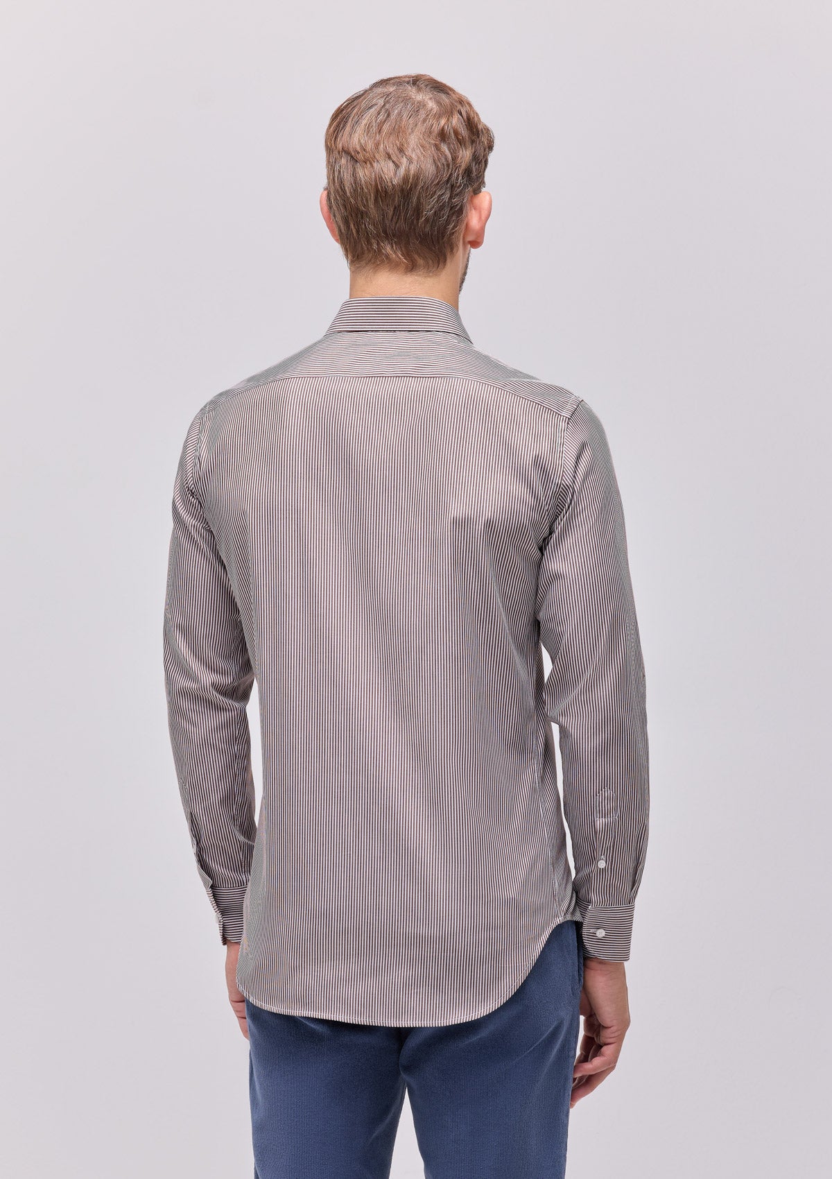 CAMICIA COLLO FRANCESE A RIGHE |4931|