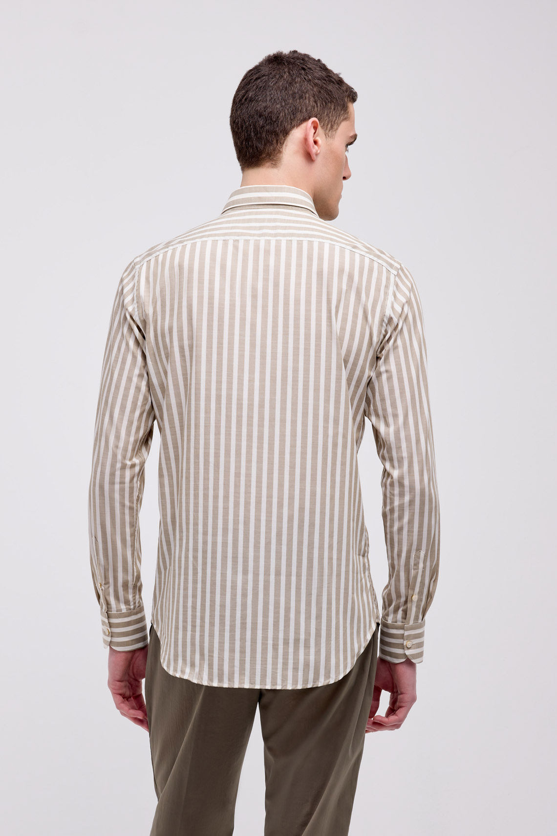 CAMICIA RIGATA COLLO FRANCESE