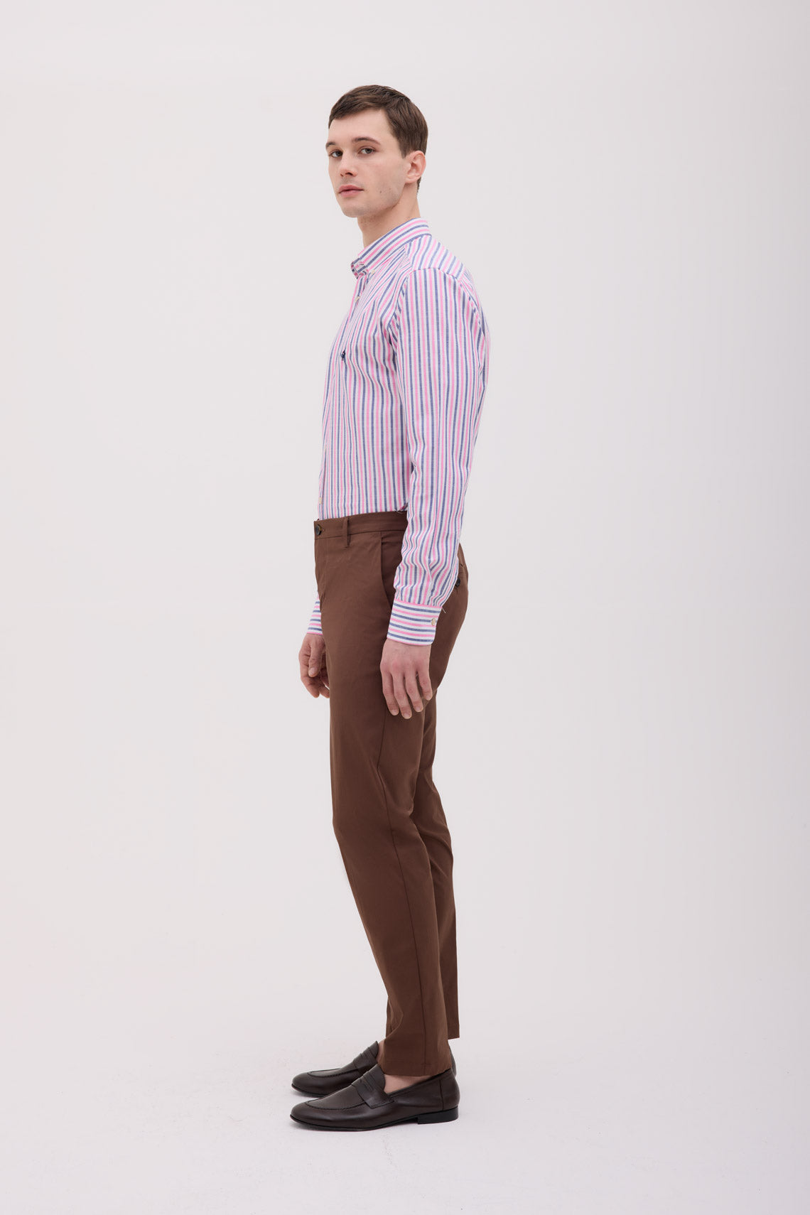 CAMICIA COLLO BUTTON DOWN RIGATA