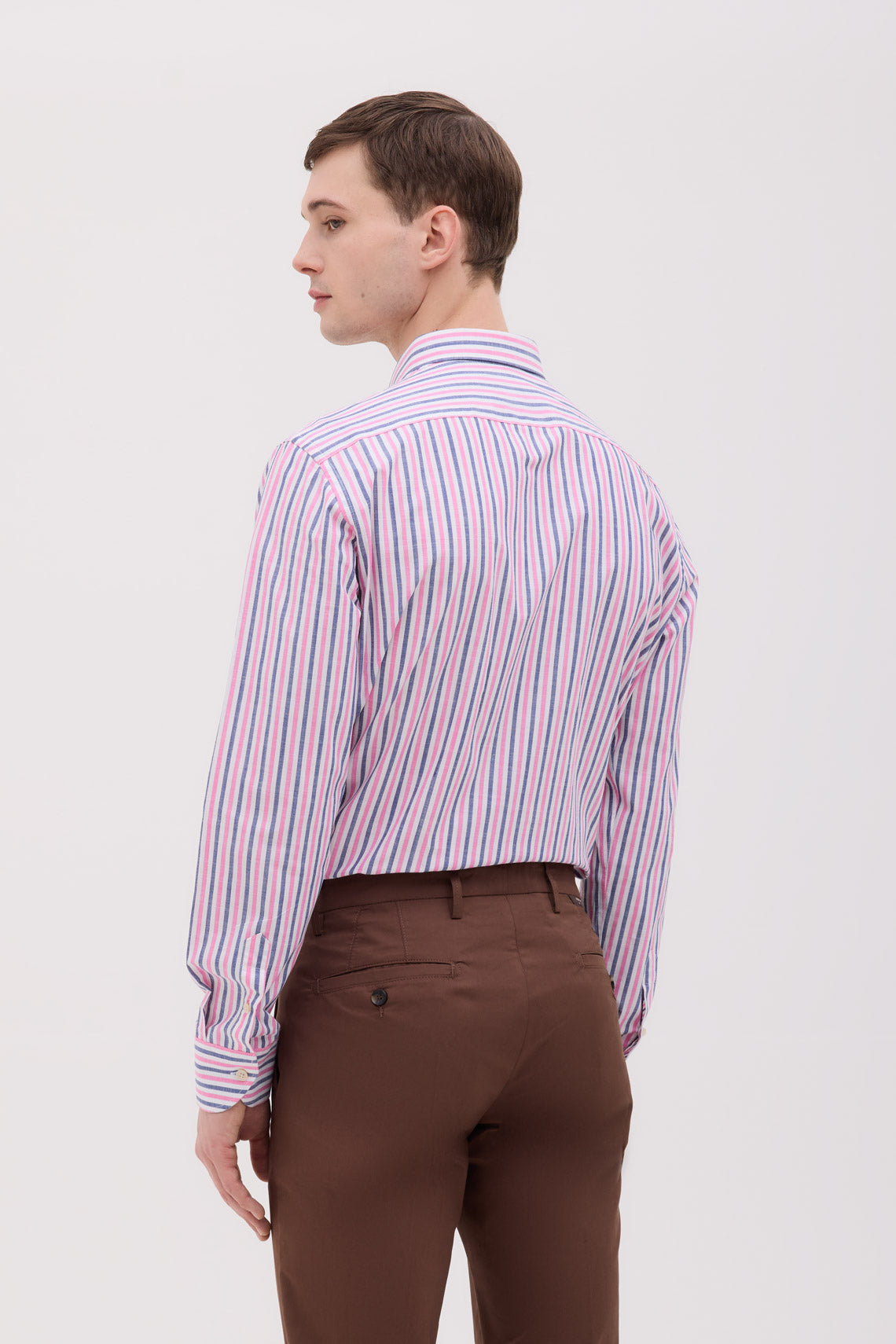 CAMICIA COLLO BUTTON DOWN RIGATA