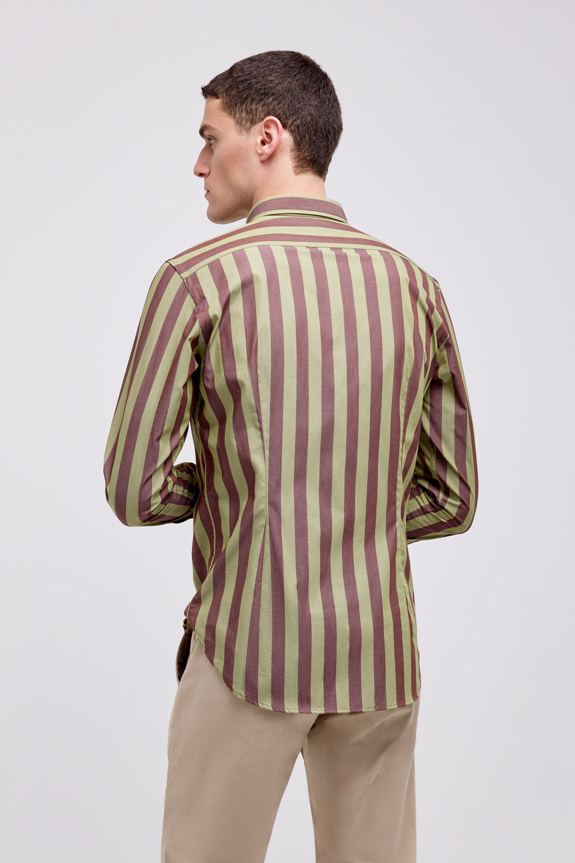 CAMICIA A RIGHE COLLO BUTTON DOWN