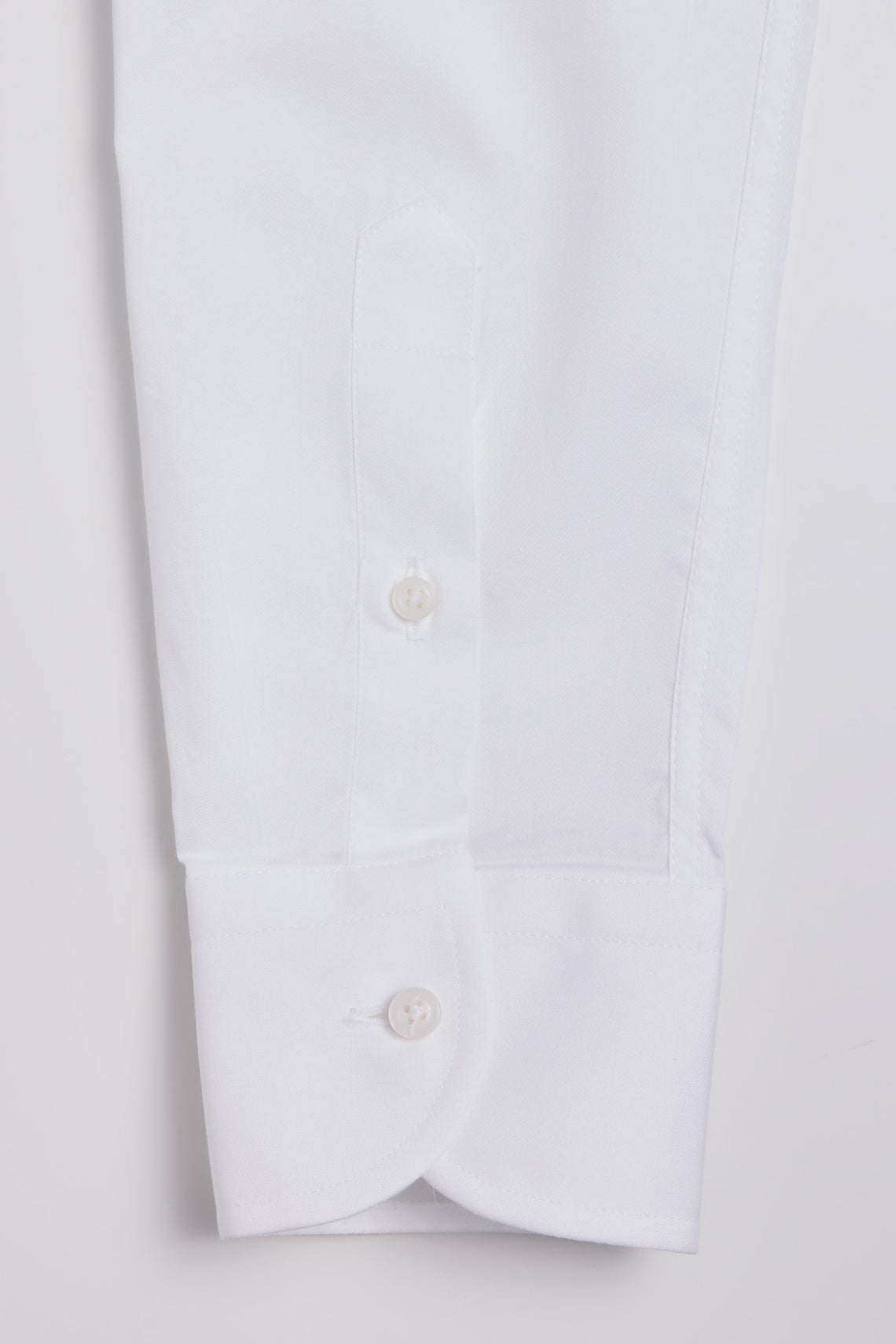 Camicia in tessuto twill con collo semifrancese