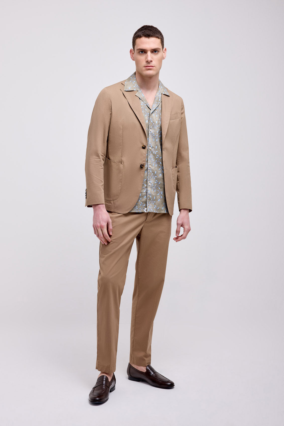 CAMICIA STAMPATA MANICA CORTA COLLO BOWLING