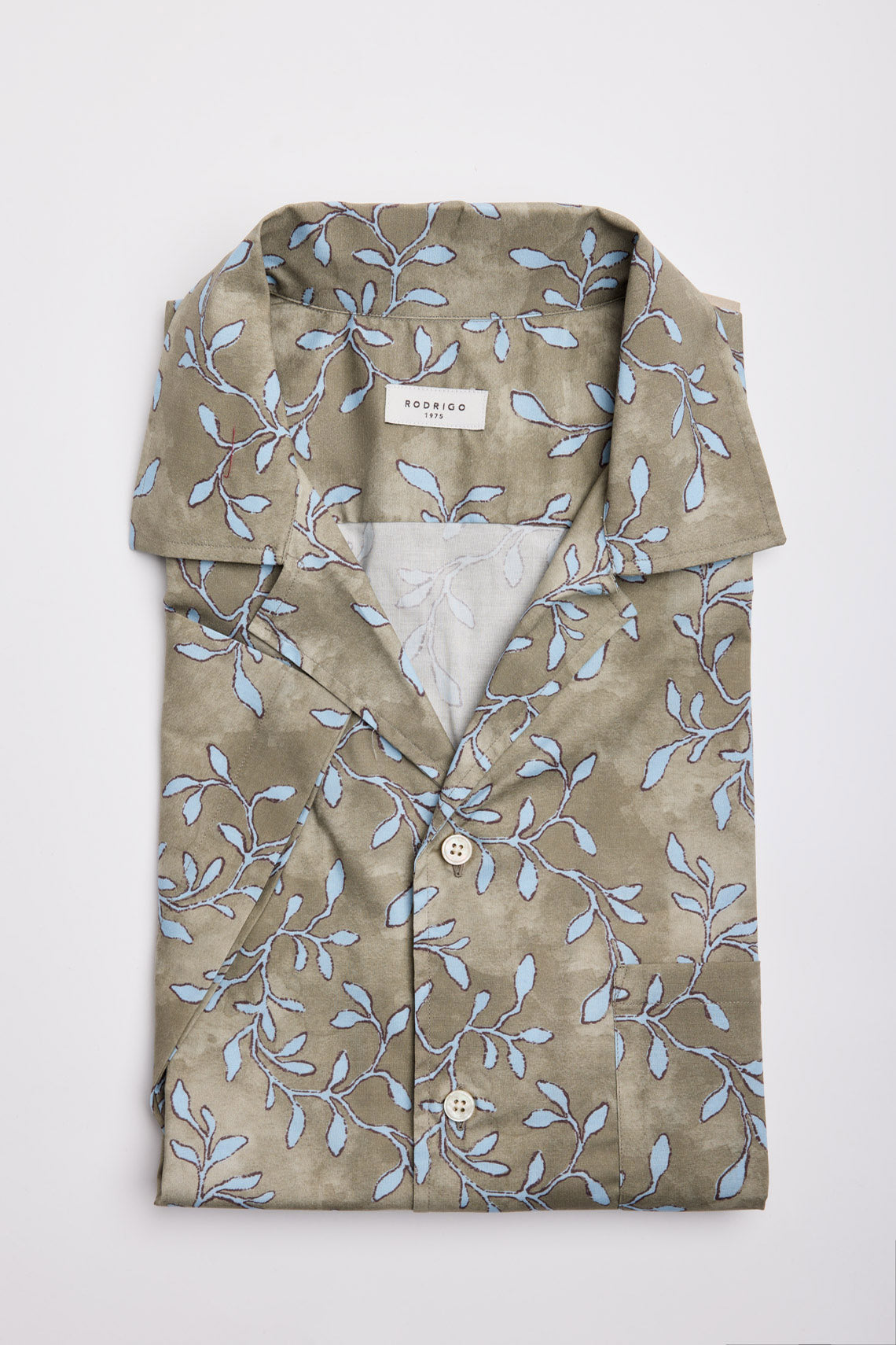 CAMICIA STAMPATA MANICA CORTA COLLO BOWLING