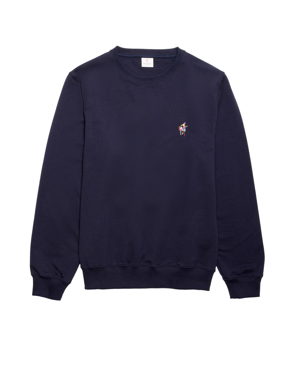 Felpa in cotone con logo ricamato