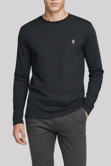 Felpa girocollo garzata Rodrigo + Lodola in comfort stretch