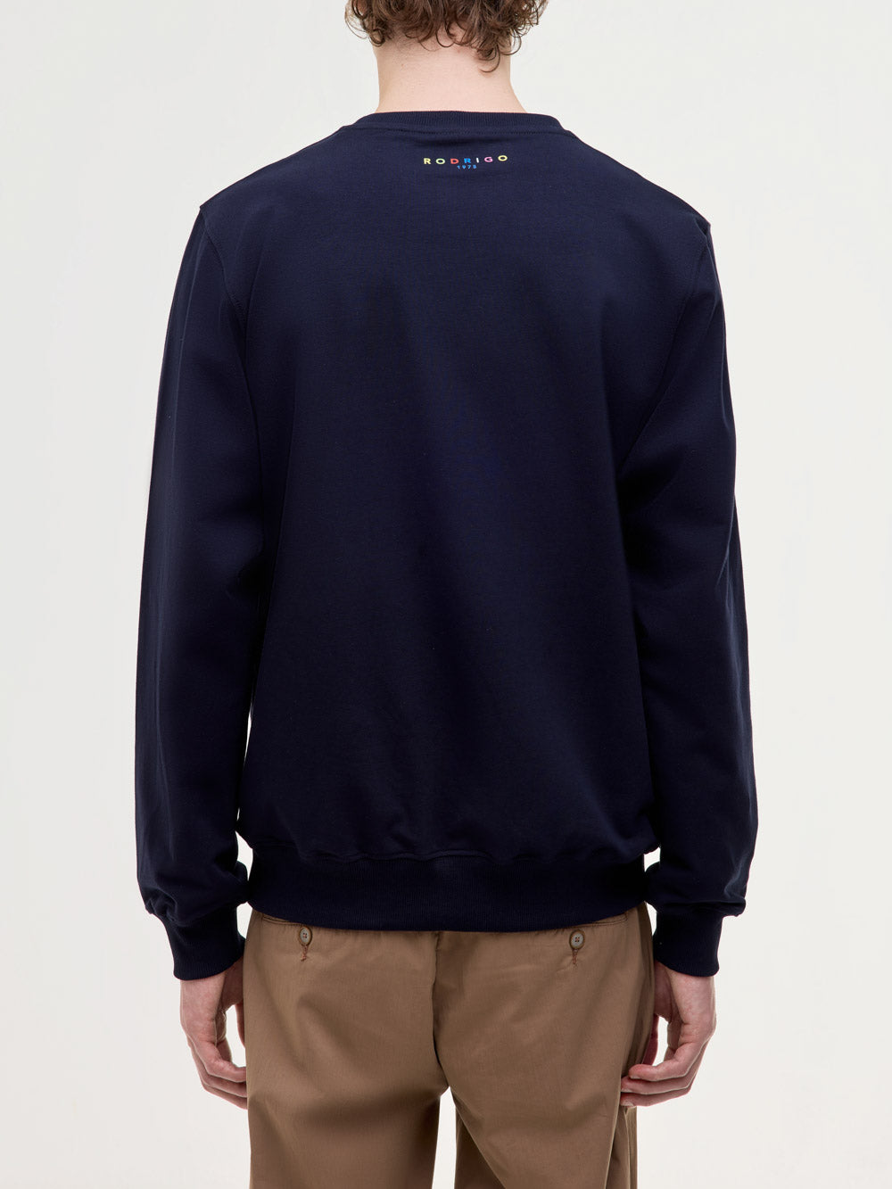 Felpa in cotone con logo stampato