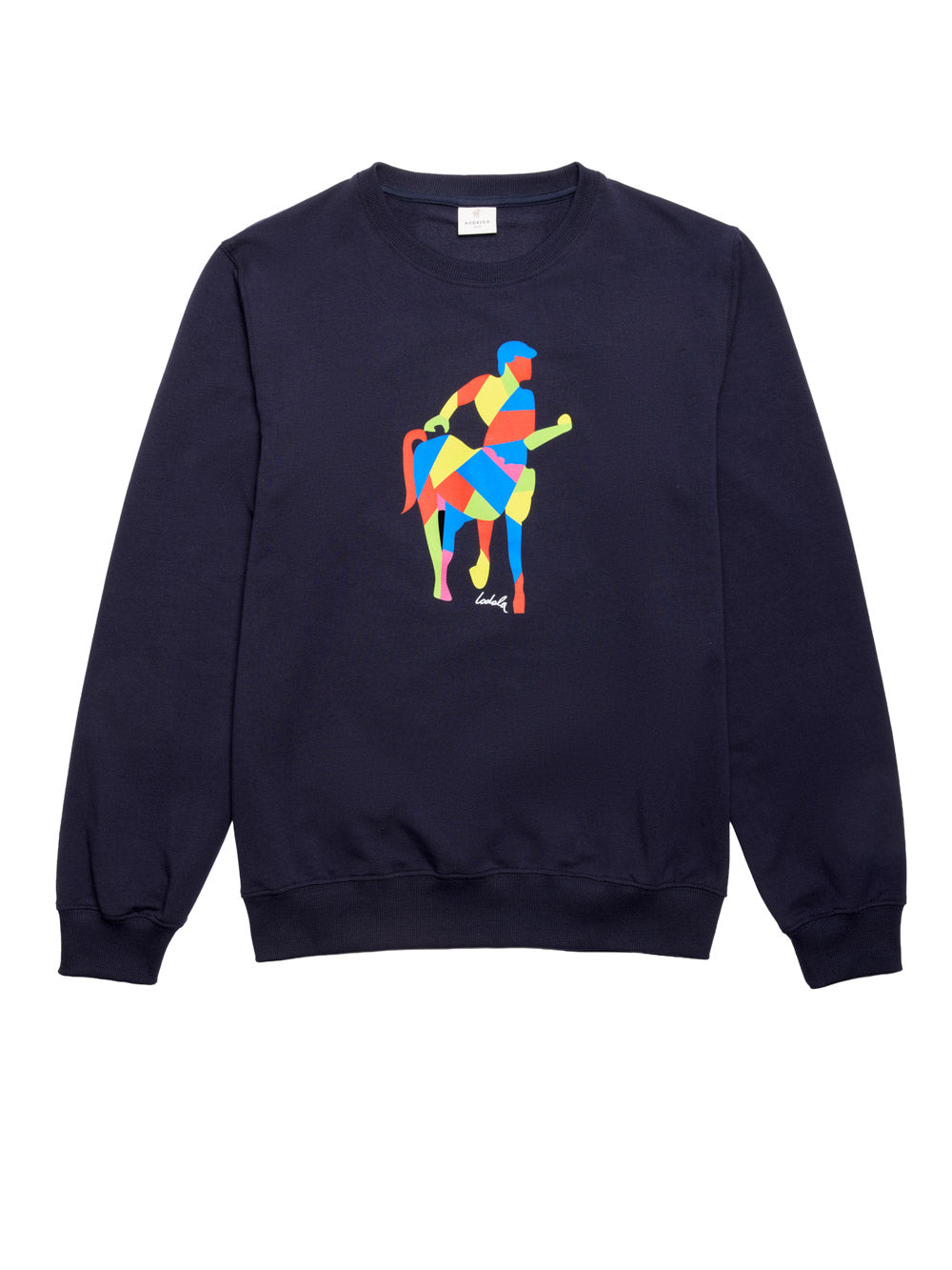 Felpa in cotone con logo stampato