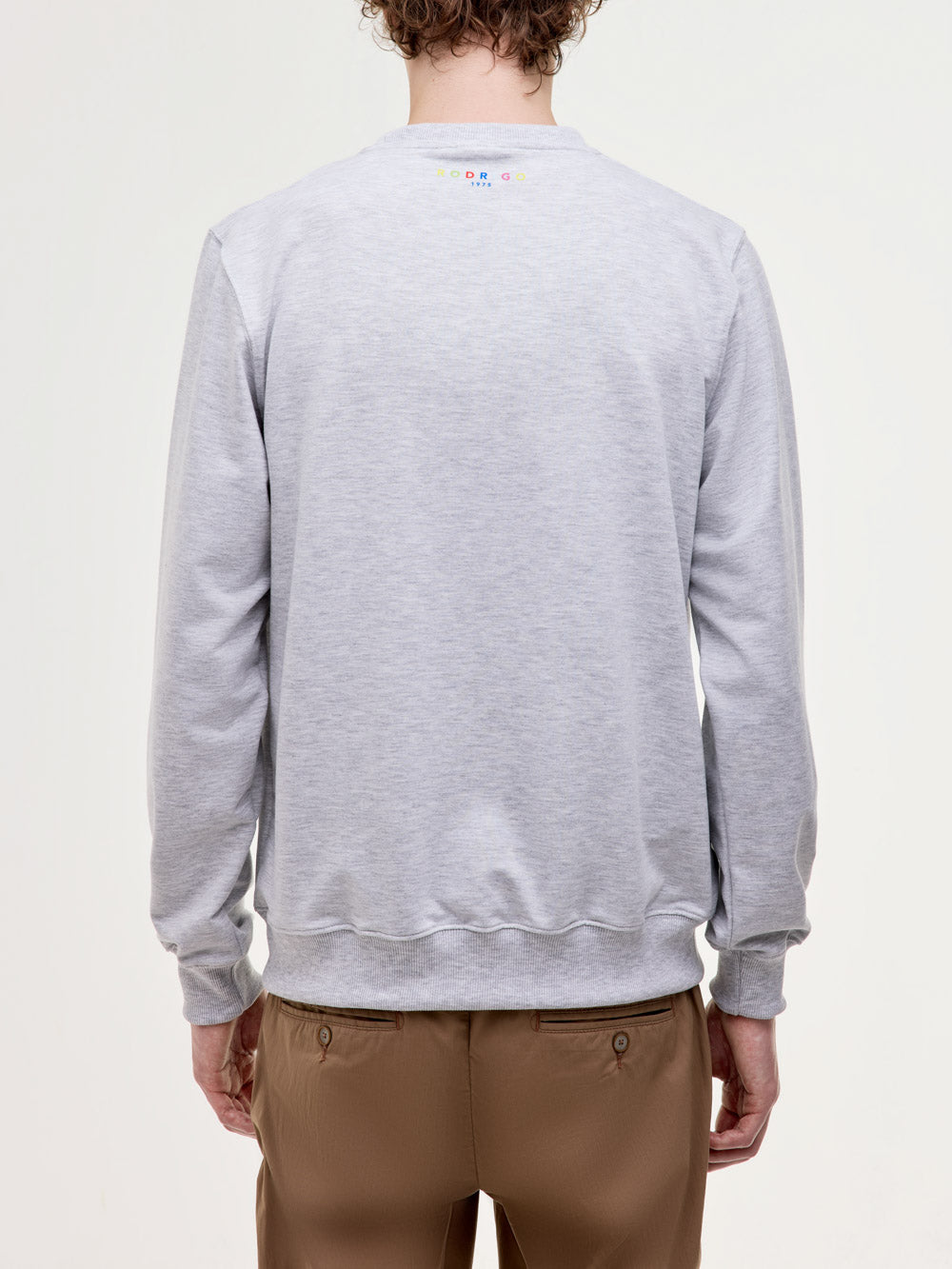 Felpa in cotone con logo stampato