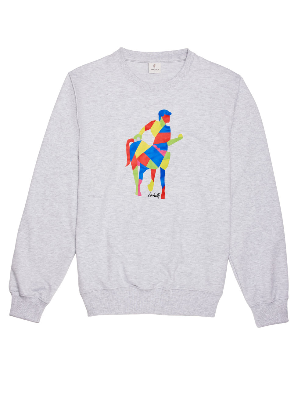 Felpa in cotone con logo stampato