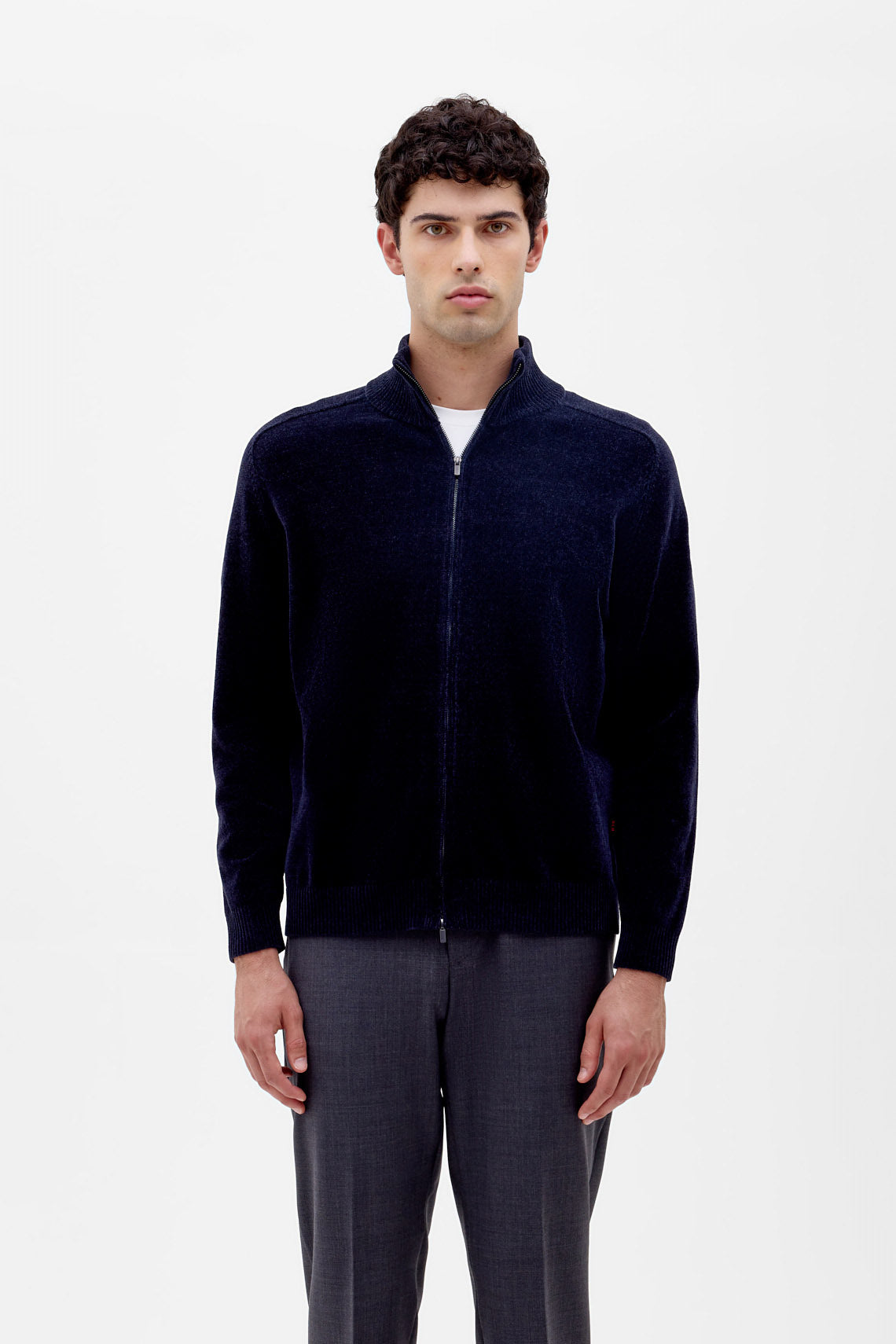 Cardigan full zip in filato  riciclato R75