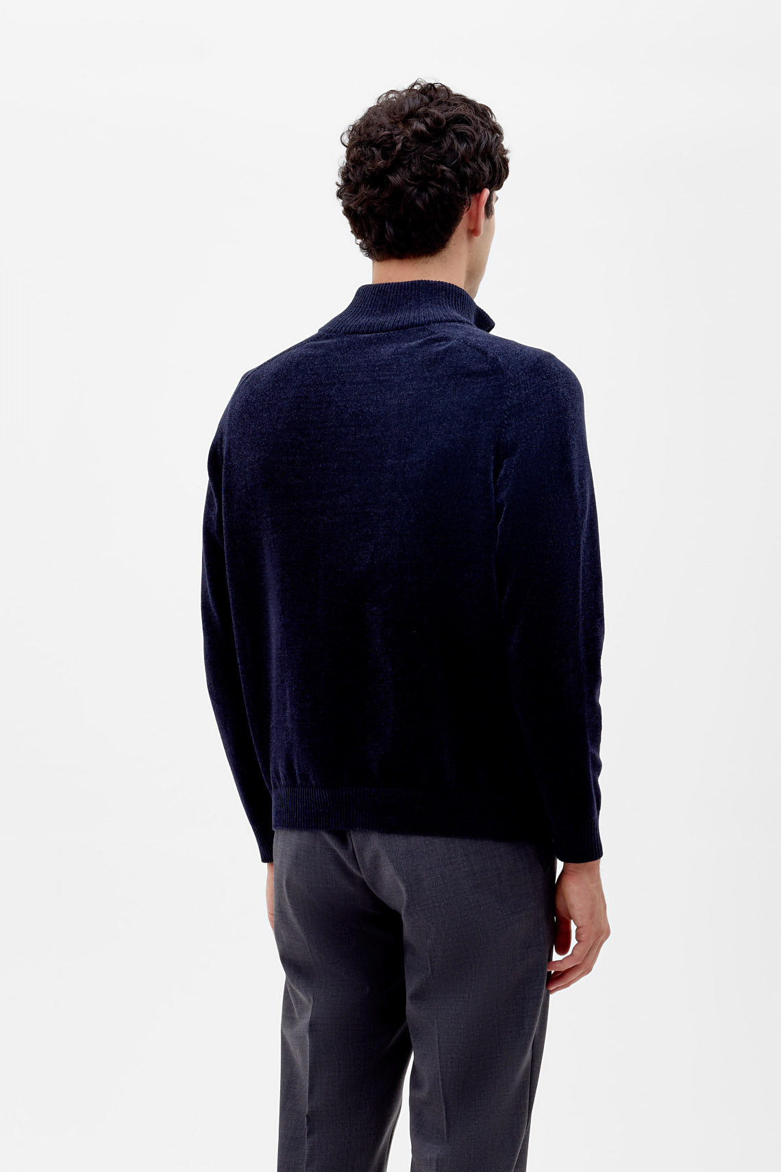 Cardigan full zip in filato  riciclato R75