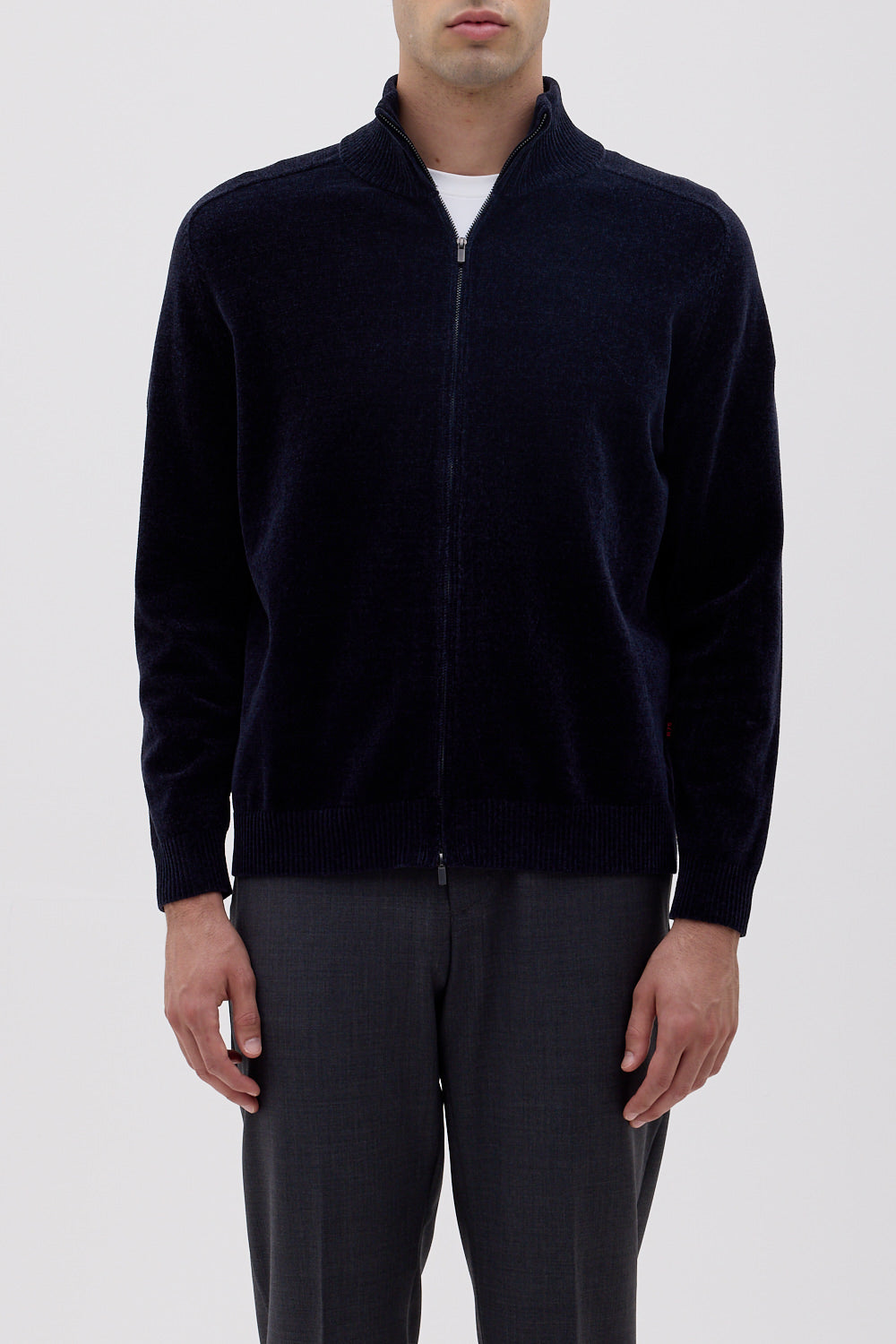 Cardigan full zip in filato  riciclato R75
