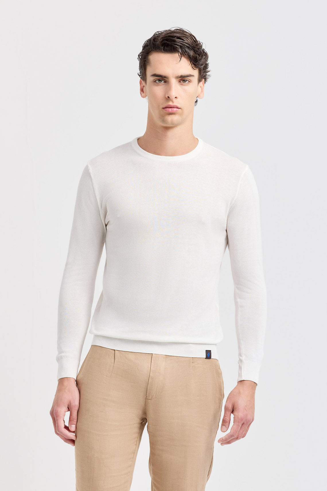 MAGLIA GIROCOLLO MANICA LUNGA IN CREPE