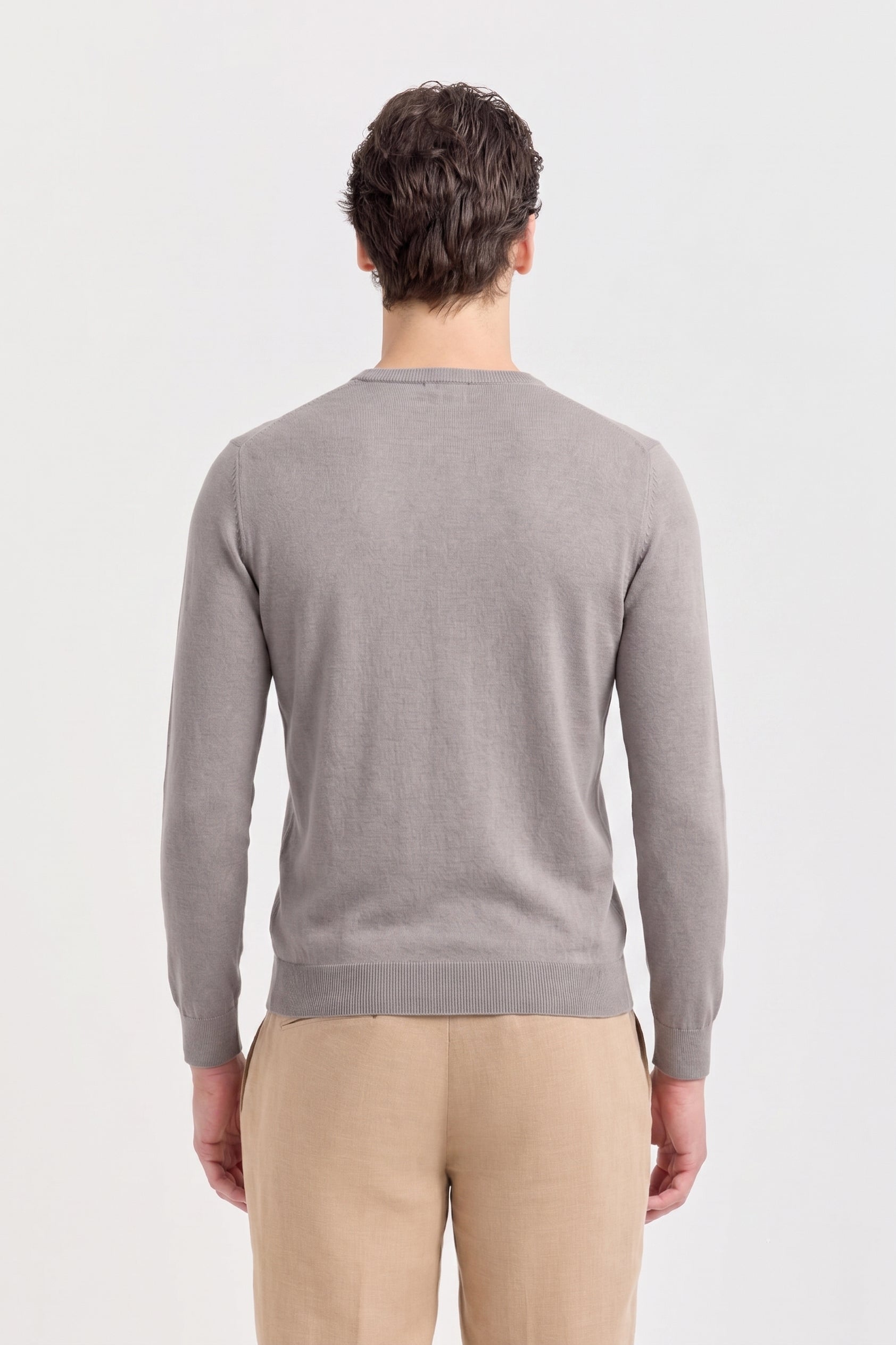 MAGLIA GIROCOLLO MANICA LUNGA IN CREPE