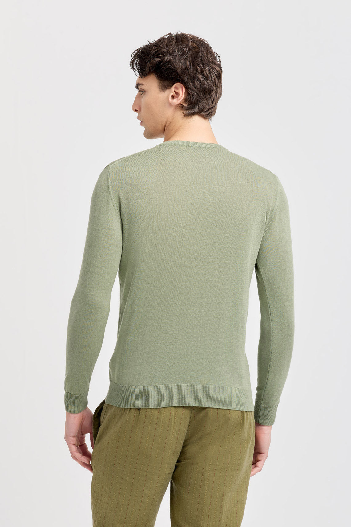 MAGLIA GIROCOLLO MANICA LUNGA IN CREPE