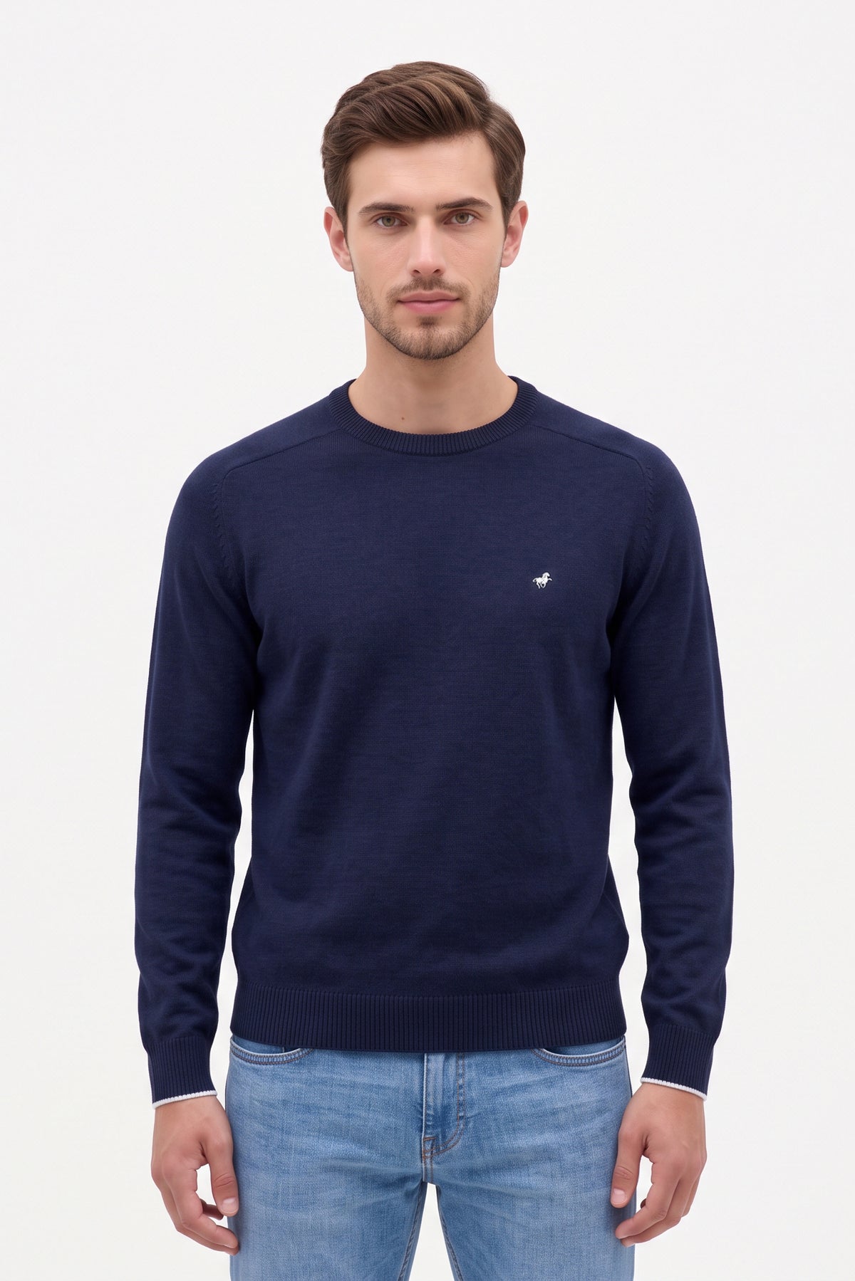 100% Pure Virgin Wool Crewneck Sweater