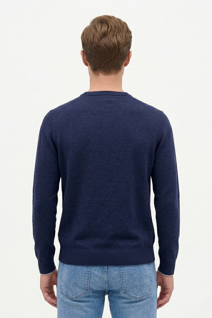 100% Pure Virgin Wool Crewneck Sweater