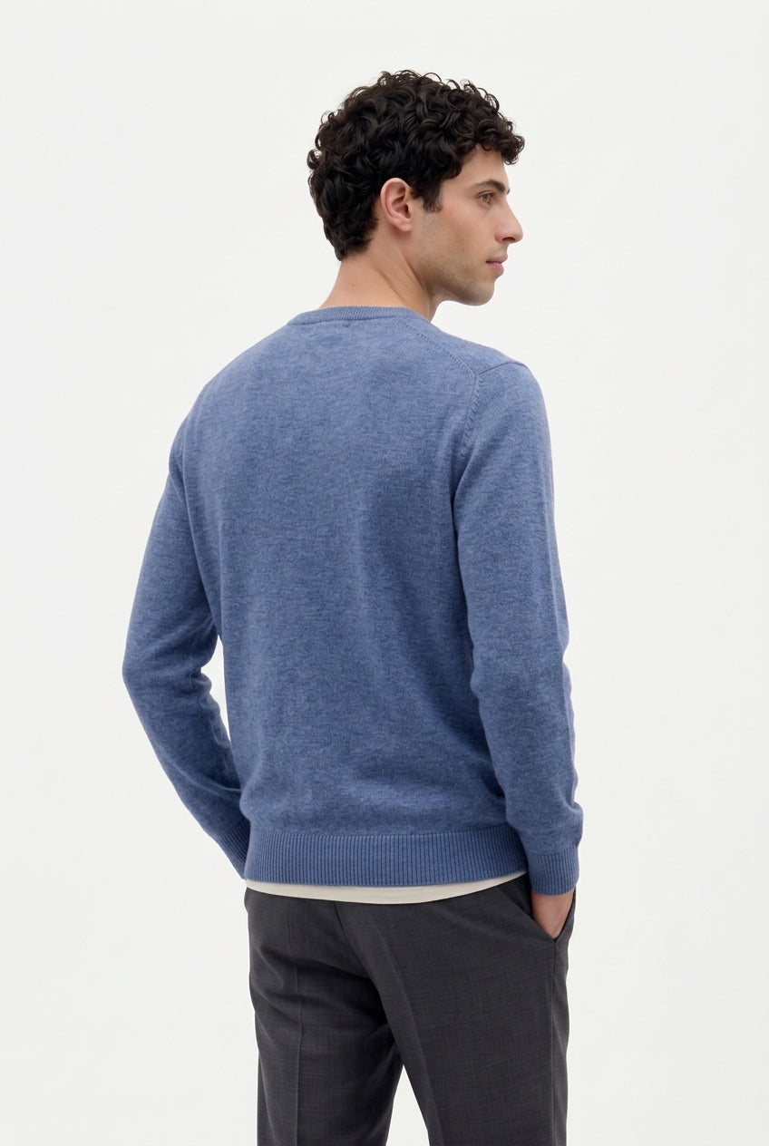 Shaved Wool Crewneck Sweater Custom Fit