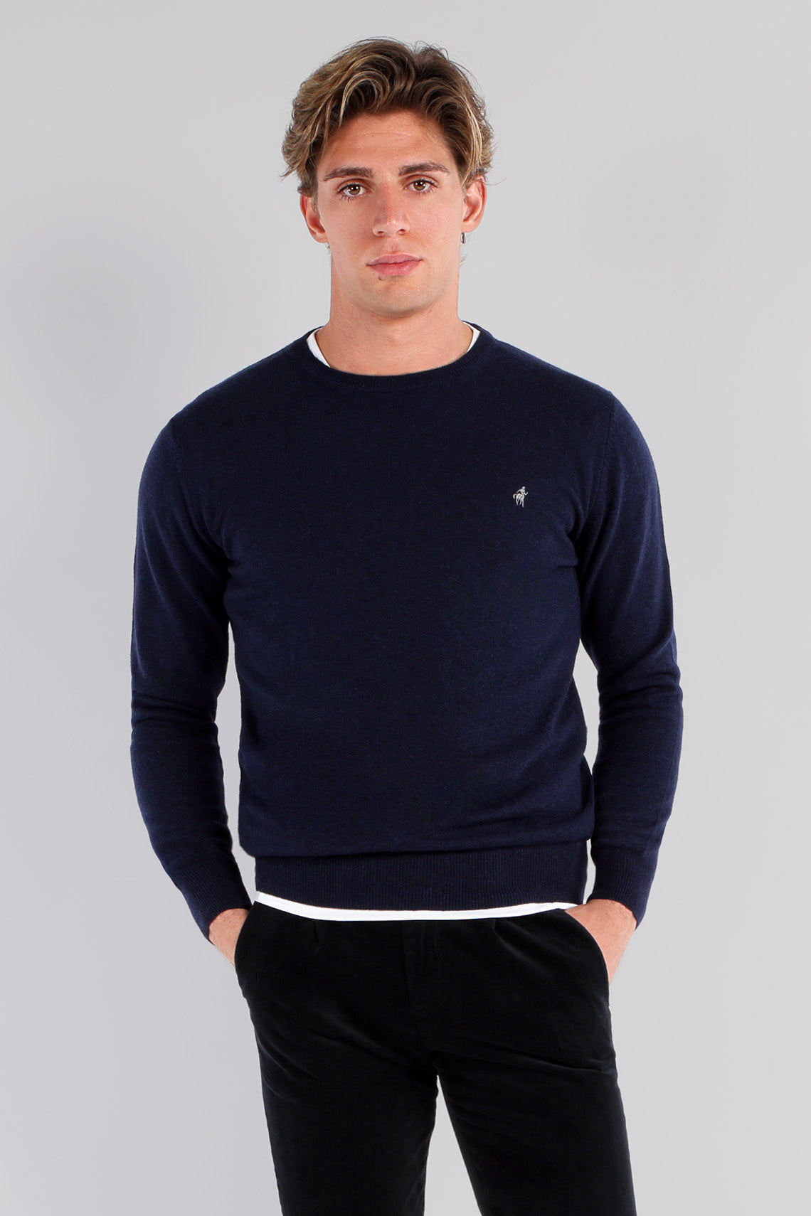 MAGLIA GIROCOLLO MISTO LANA