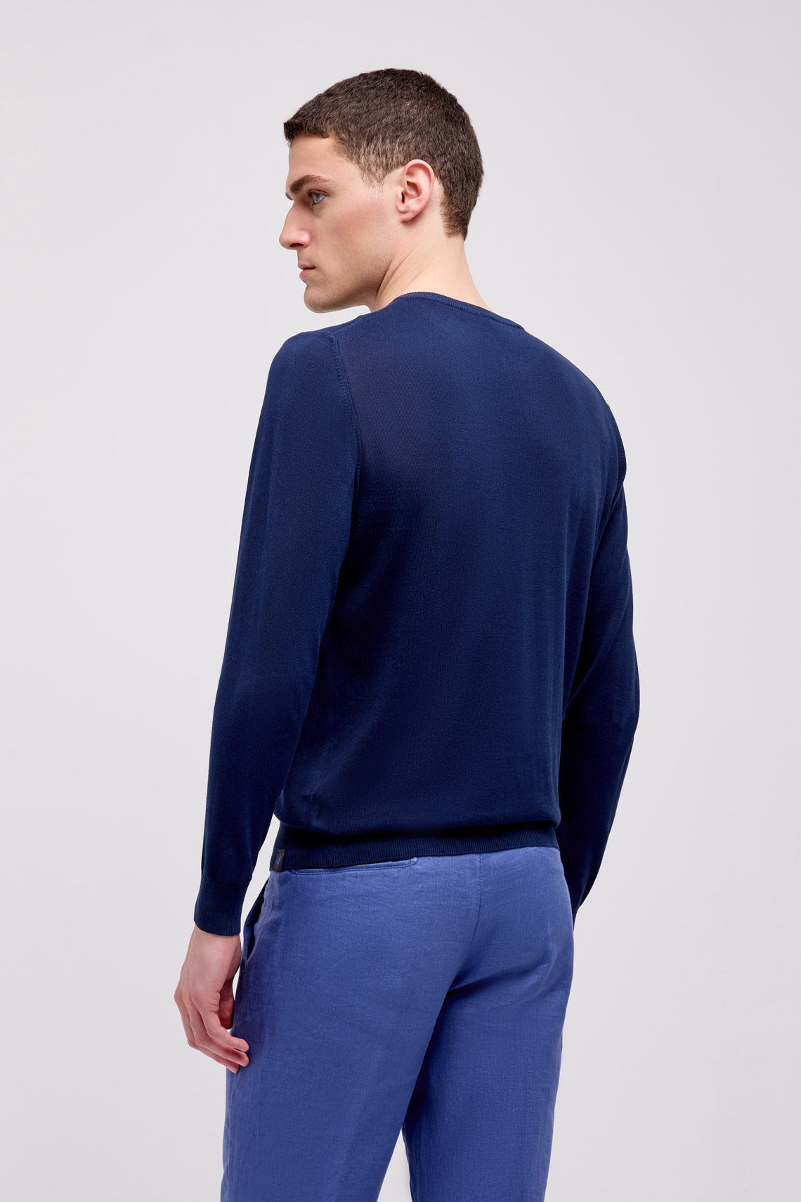 MAGLIA GIROCOLLO MANICA LUNGA IN CREPE