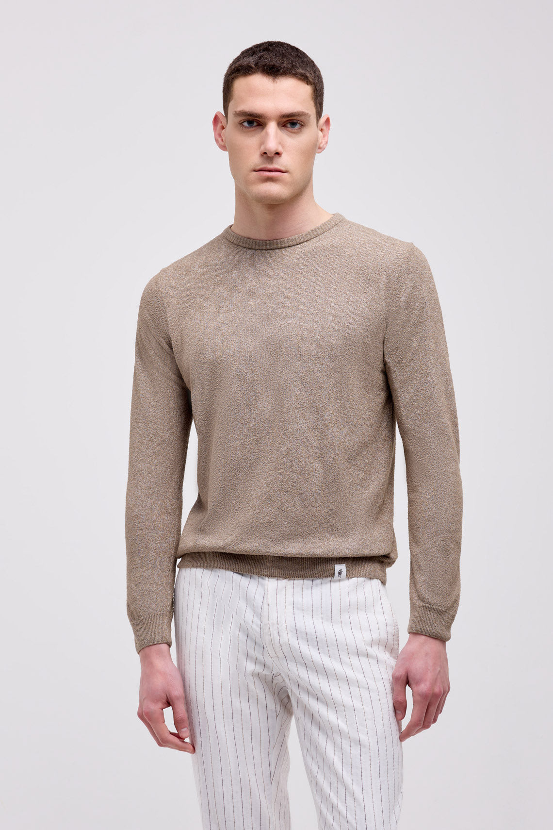 MAGLIA GIROCOLLO IN COTONE