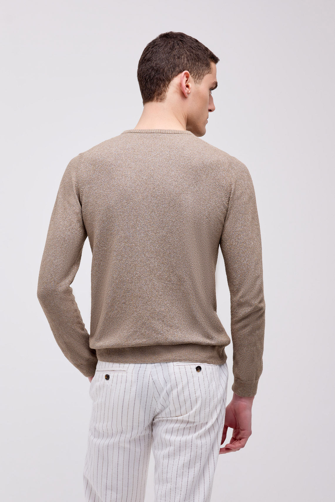 MAGLIA GIROCOLLO IN COTONE