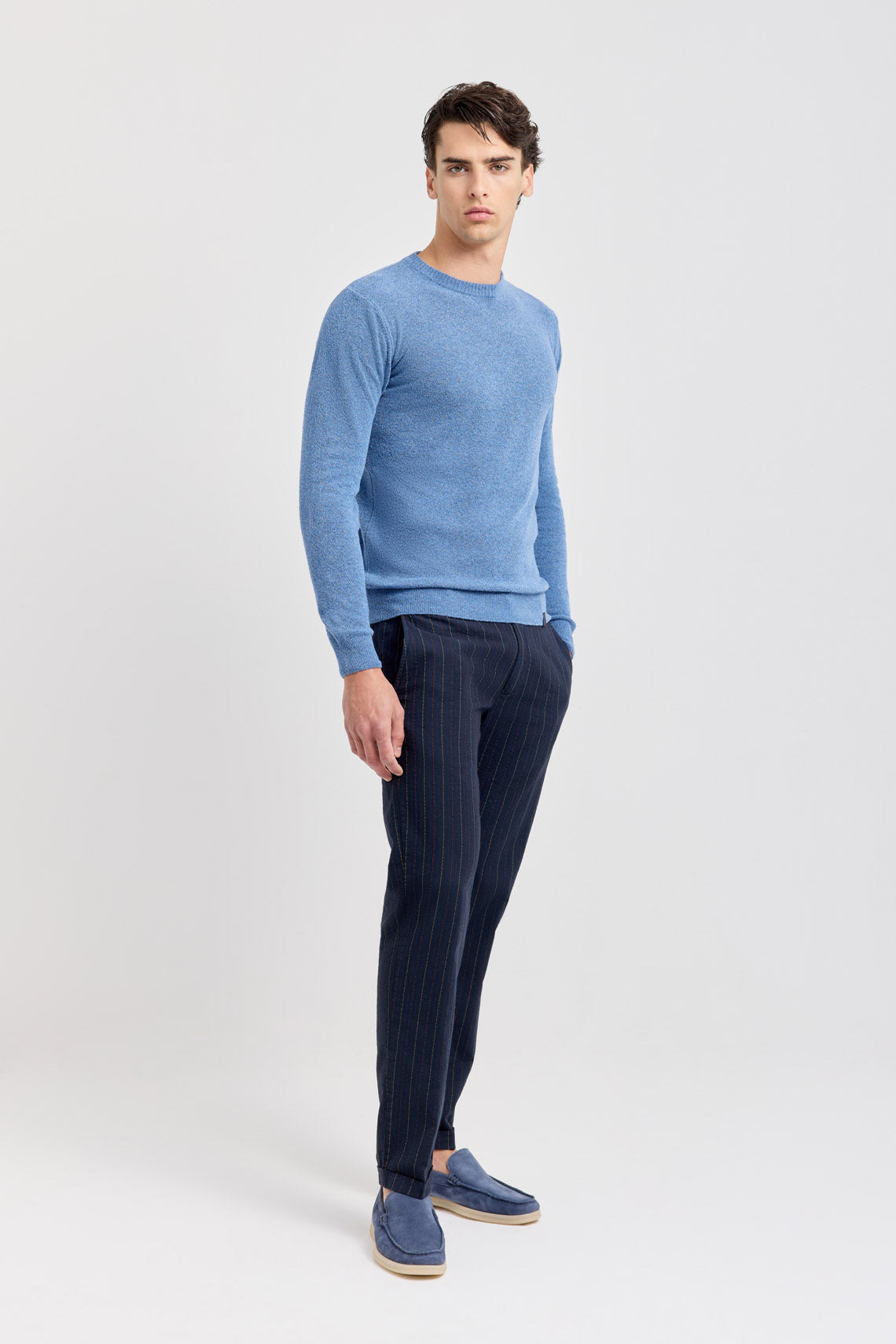 MAGLIA GIROCOLLO IN COTONE